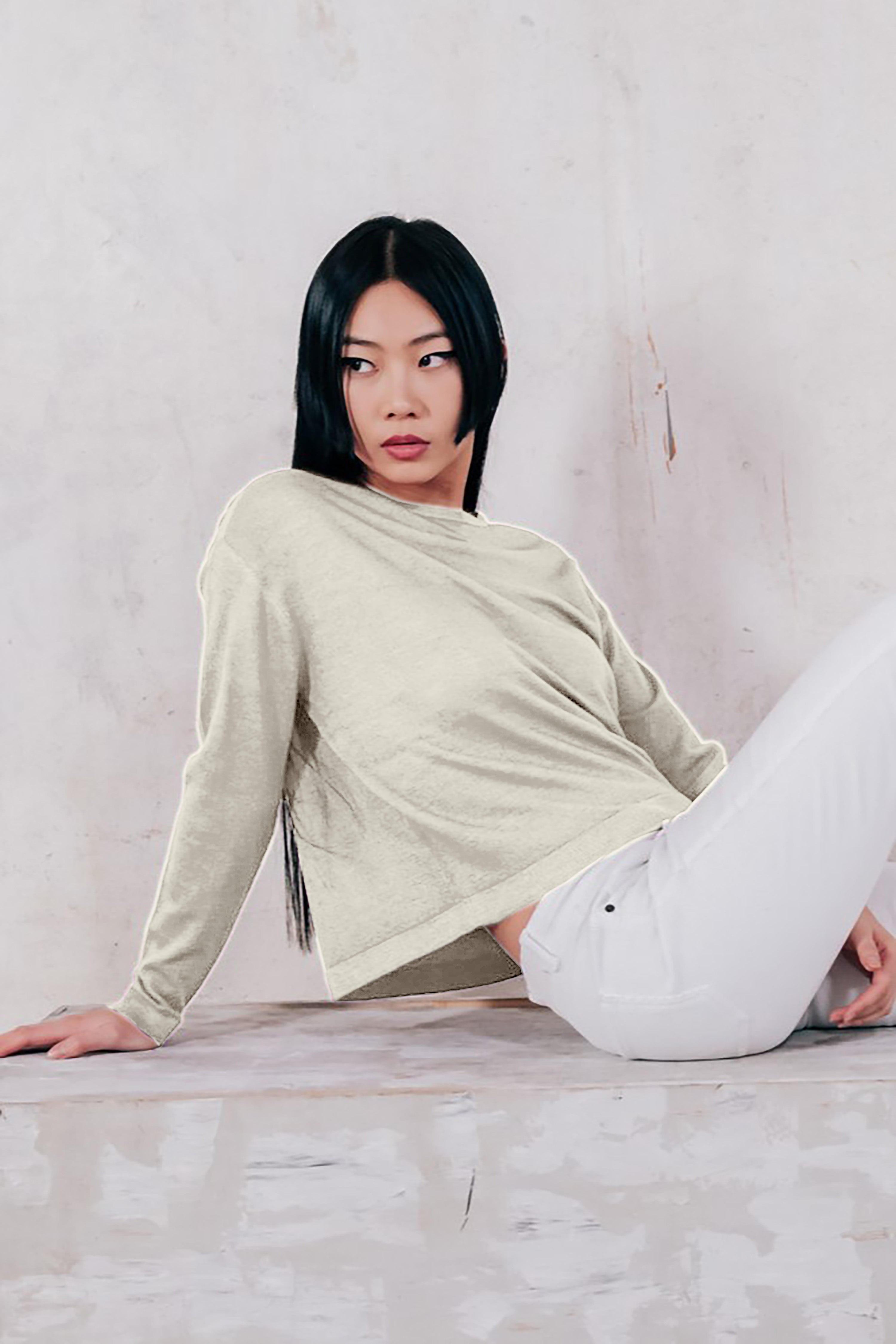 Kathy Crewneck Sweater - Foam