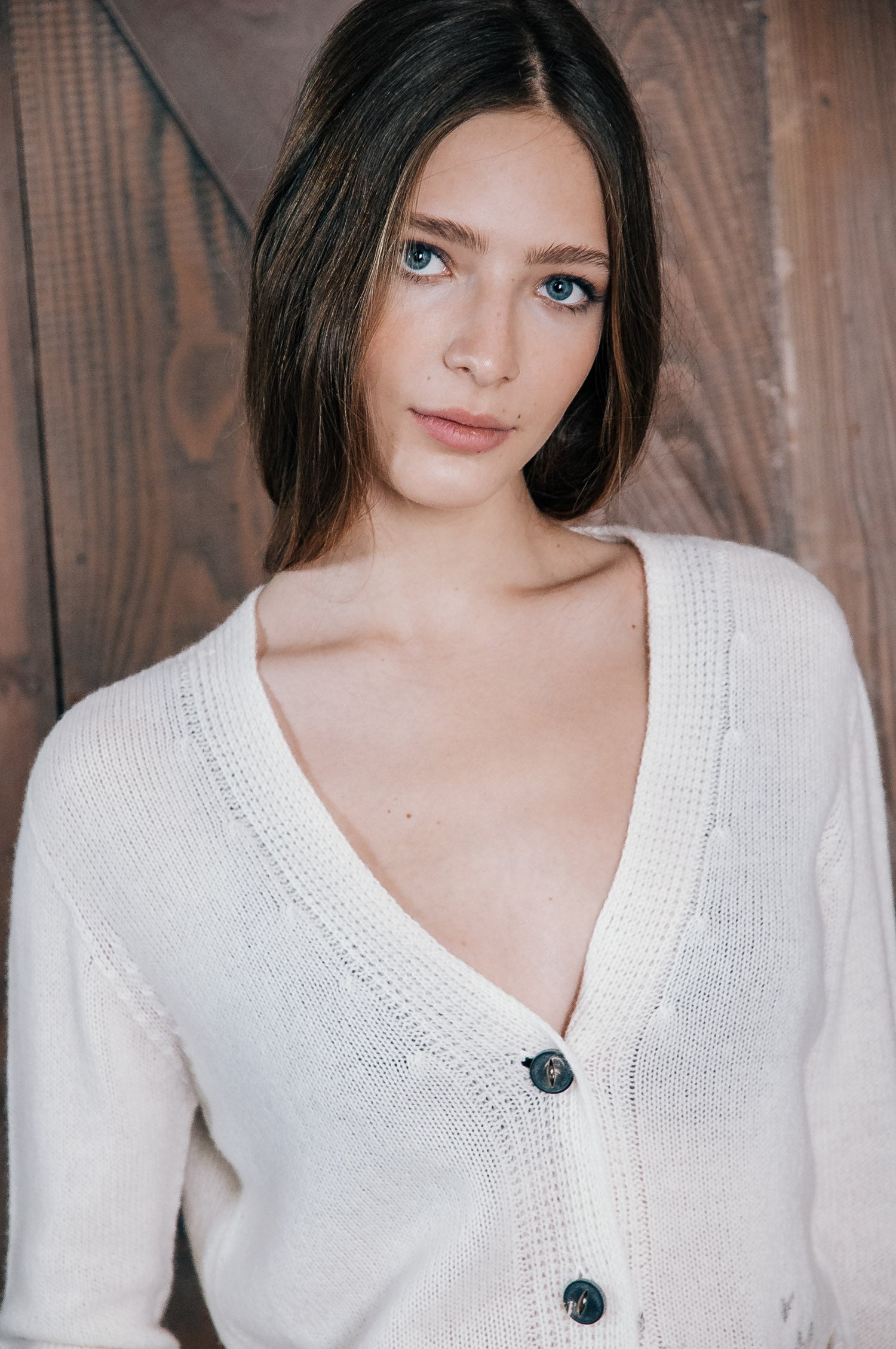 Elgin Yoke Art Cardigan - Foam