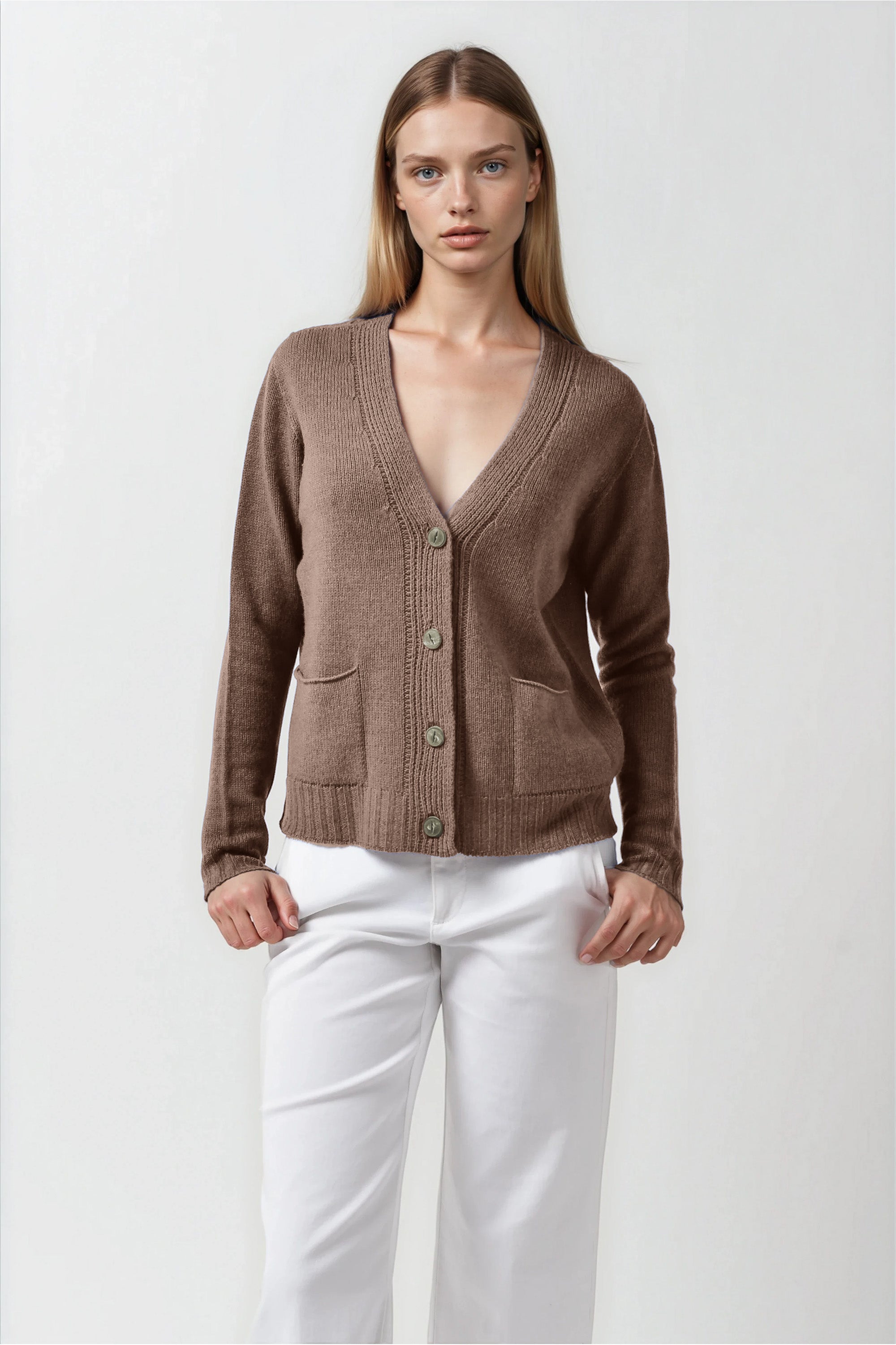 Elgin Cardigan - Wood
