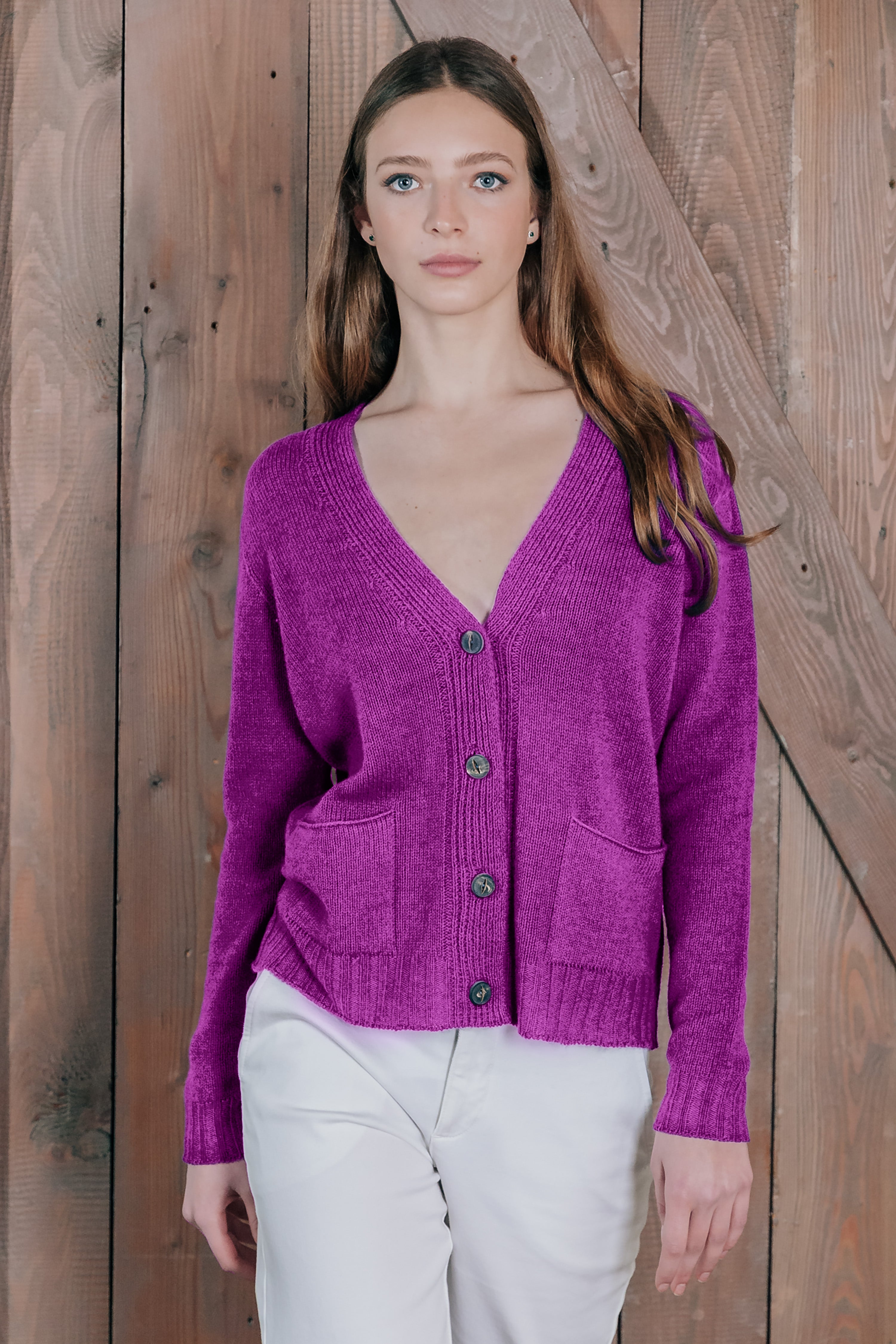 Elgin Cardigan - Sangria