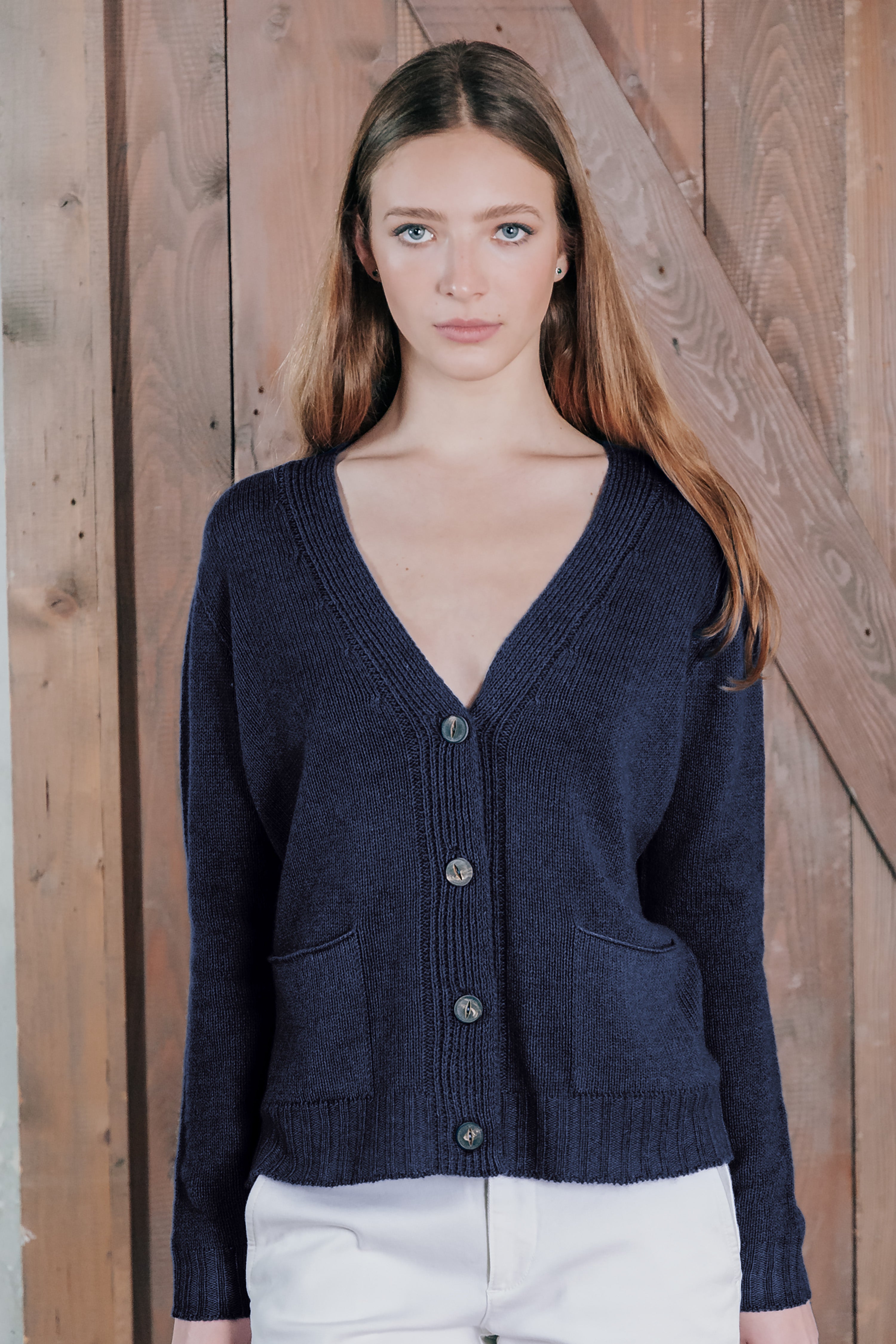 Elgin Cardigan - Navy