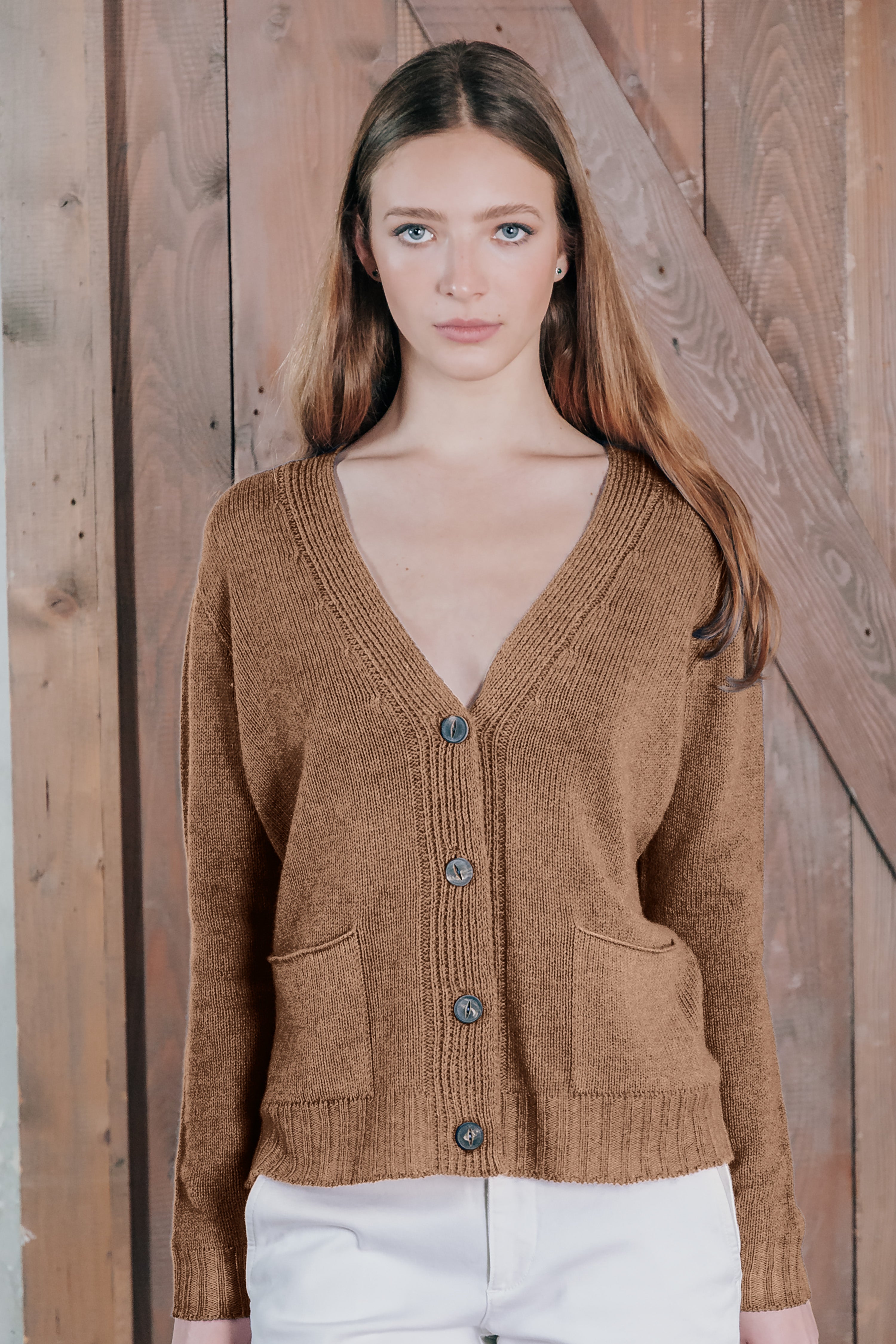 Elgin Cardigan - Wood