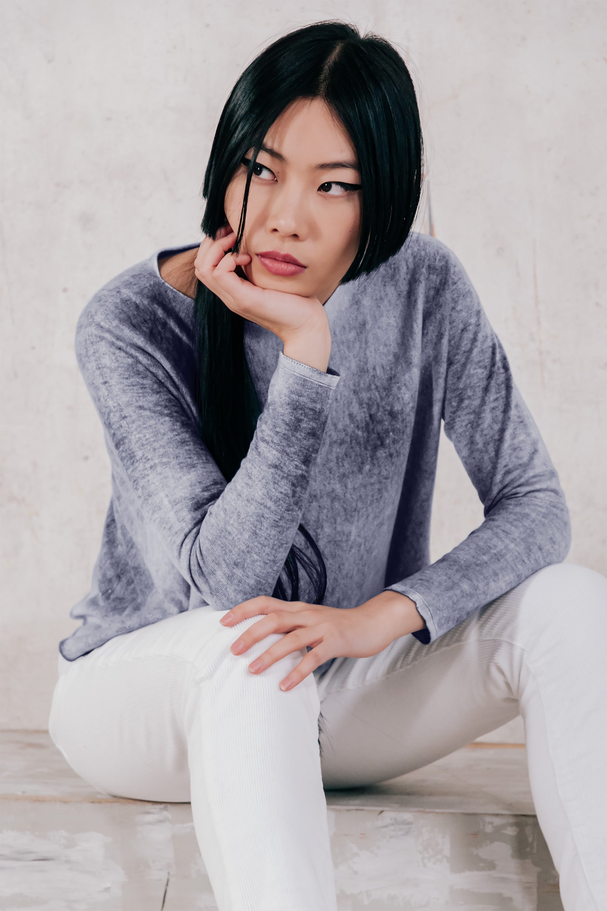 Kella Frost Art - Comfy Sweater - Navy