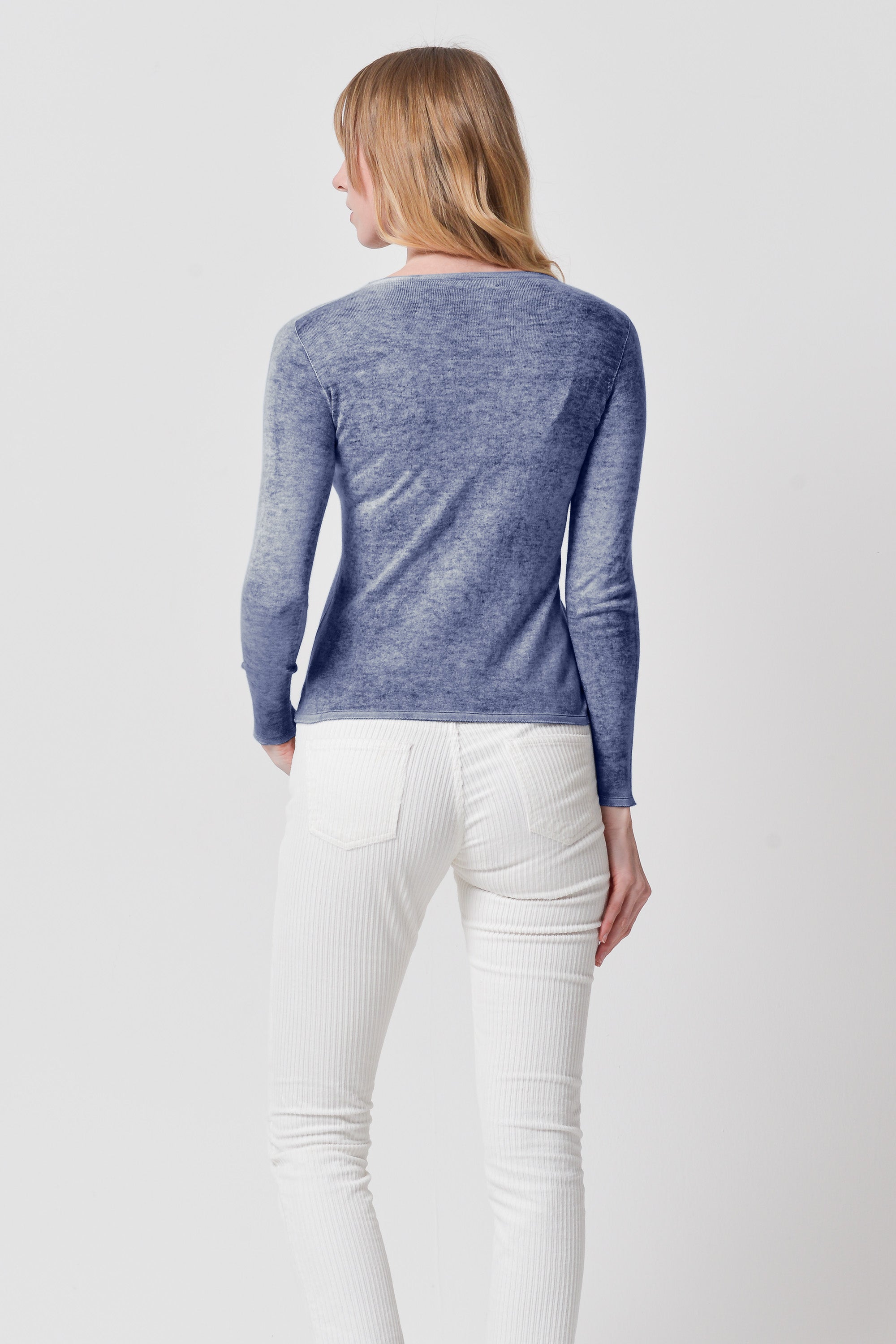 Bella Frost Art - Crewneck Light Sweater - Pacific