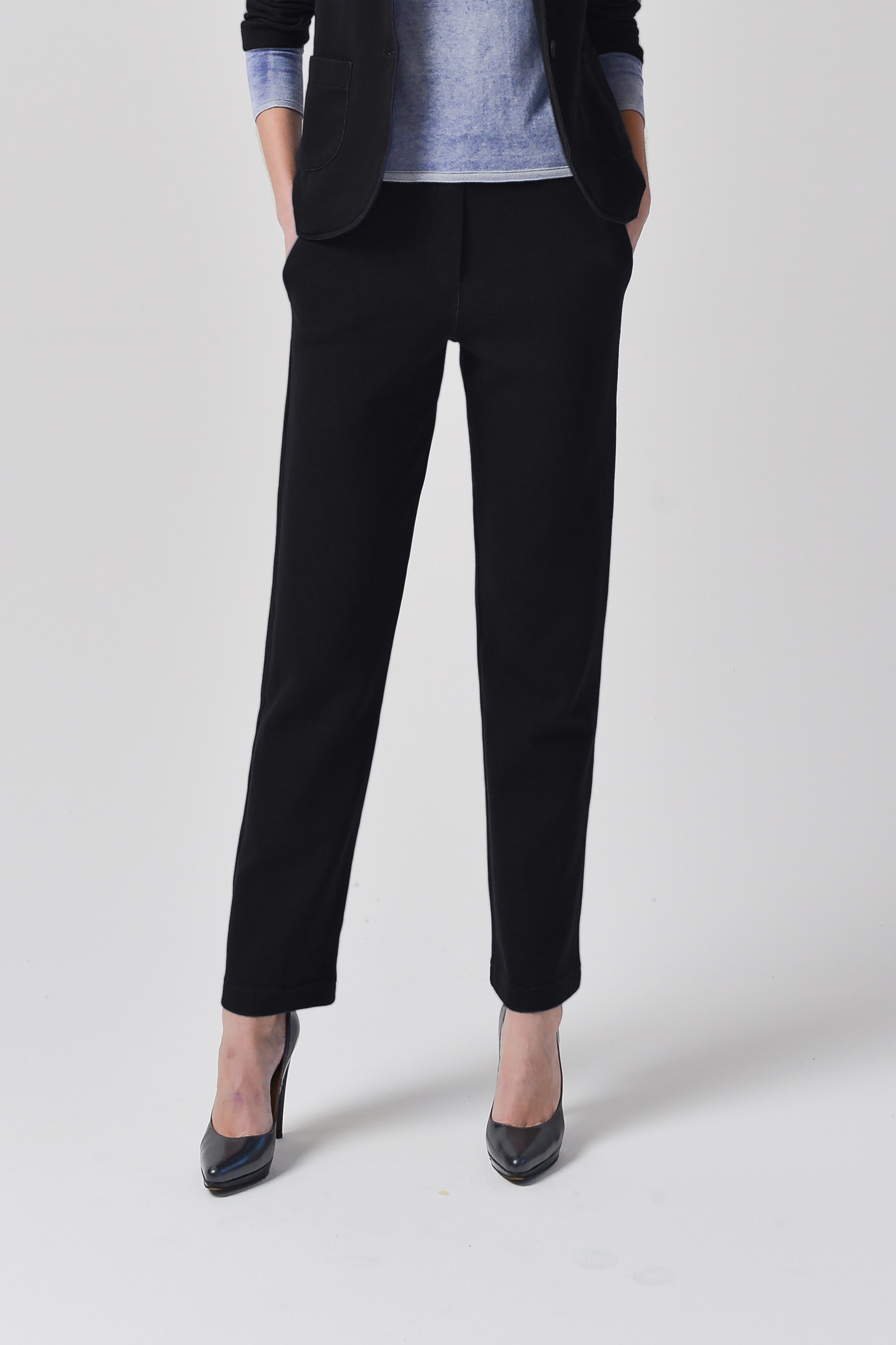 Laura Pants Solid - Basalt