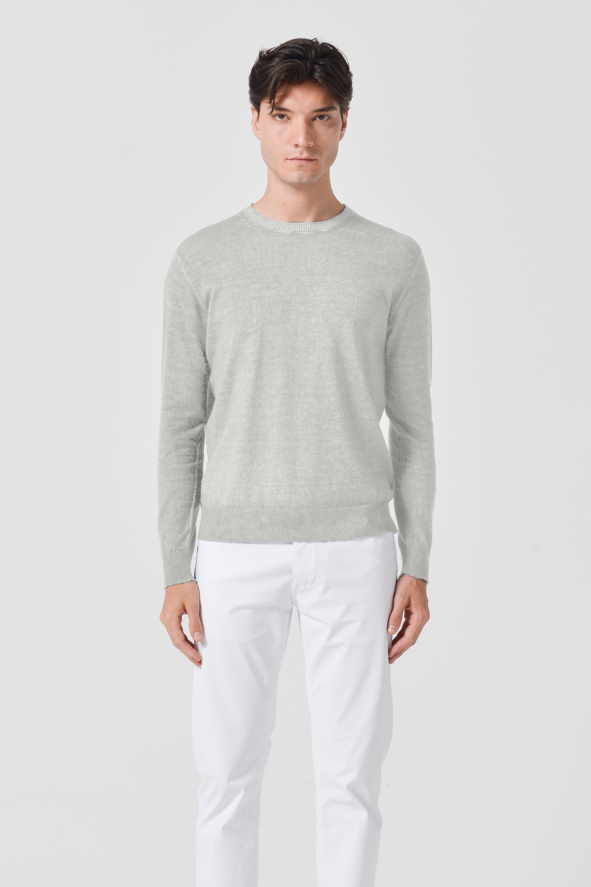 George Crew Knit - Platino