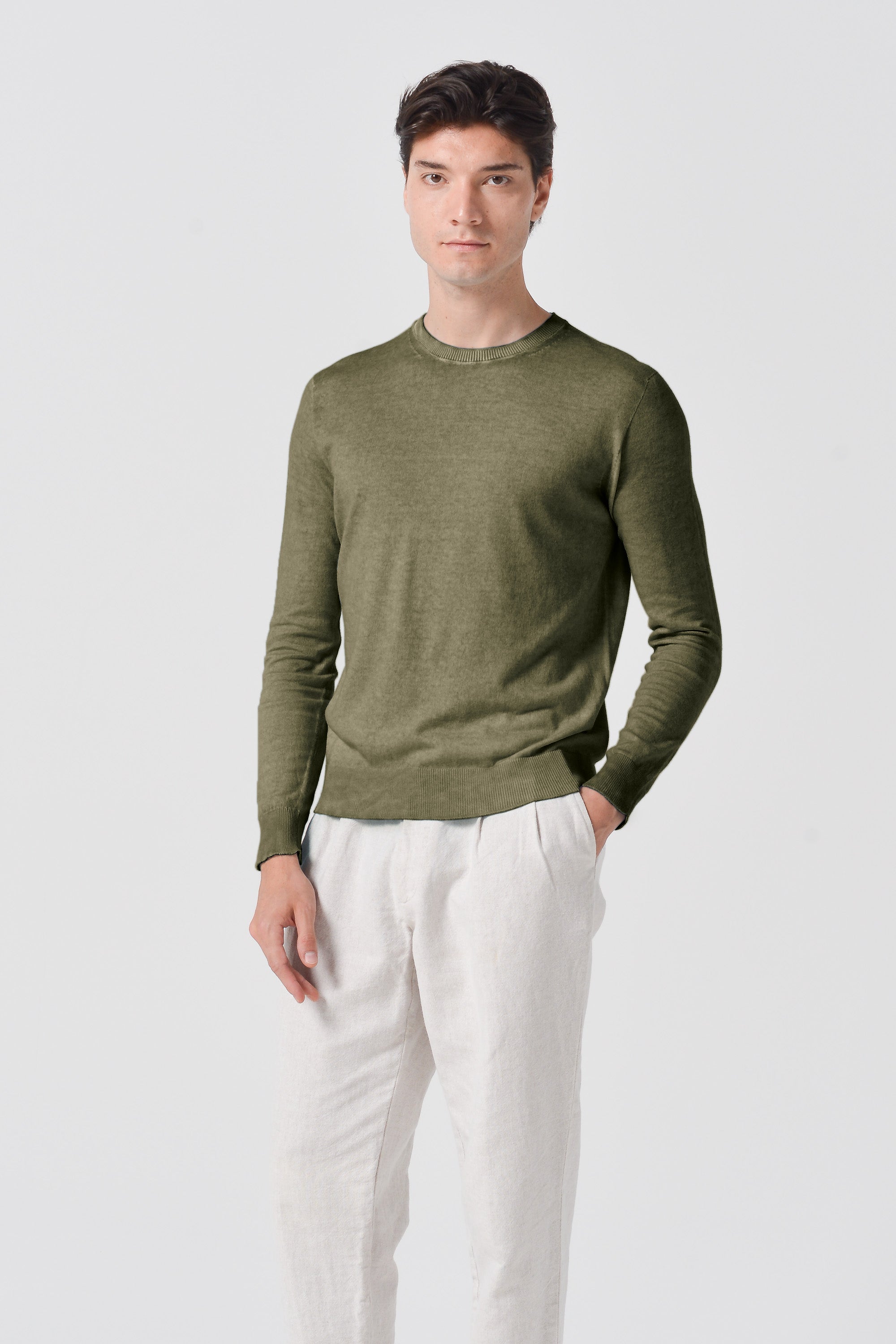 George Crew Knit - Willow