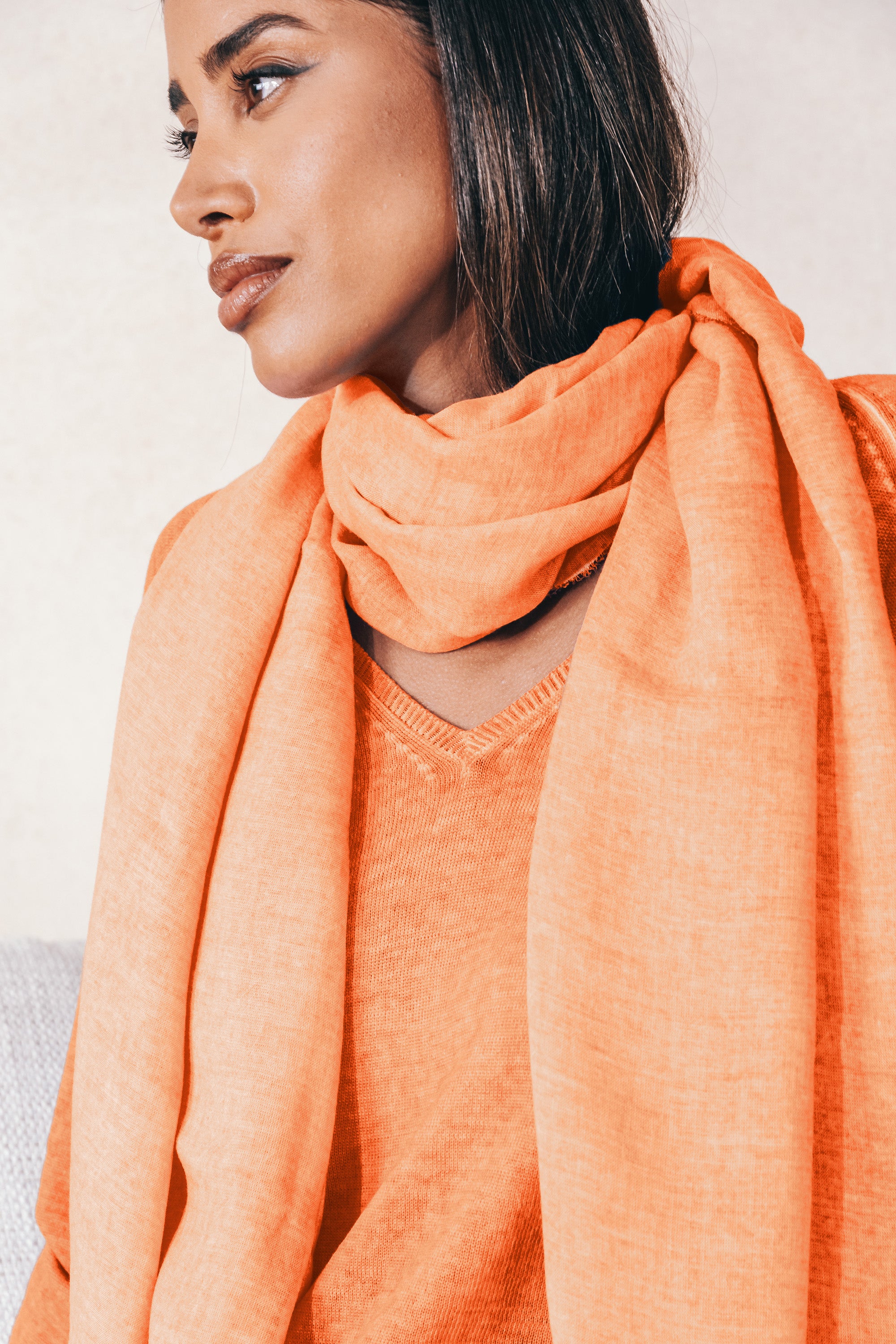 Piuma Scarf in Bellini