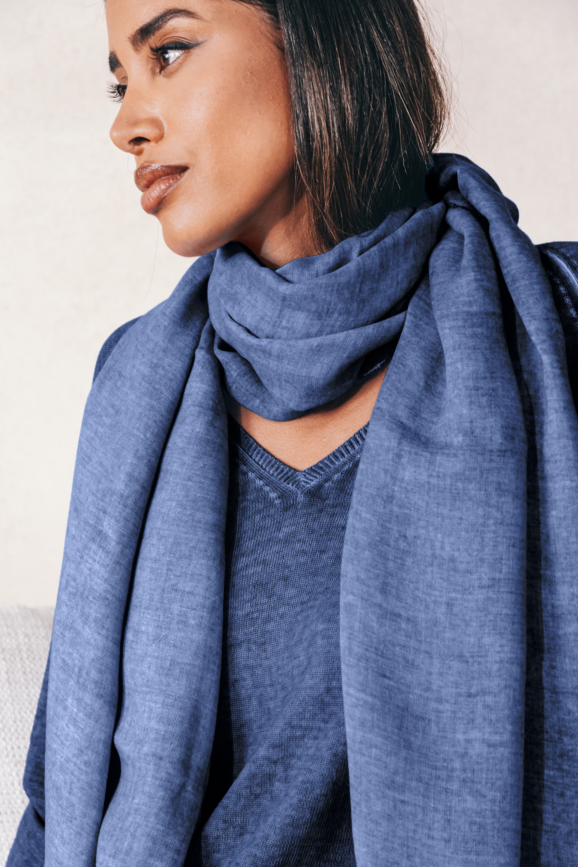 Piuma Scarf in Nautico