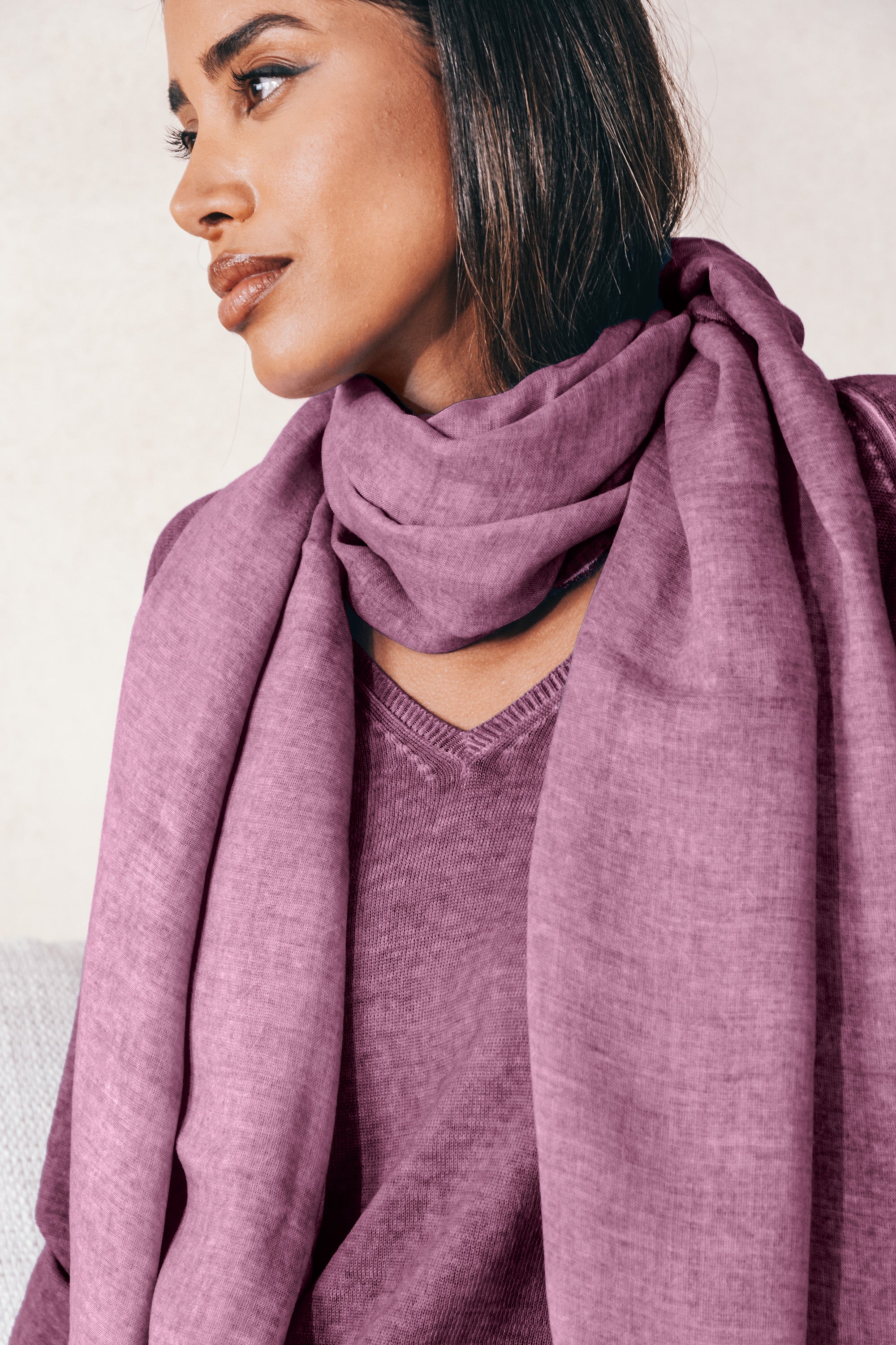 Piuma Scarf in Vino