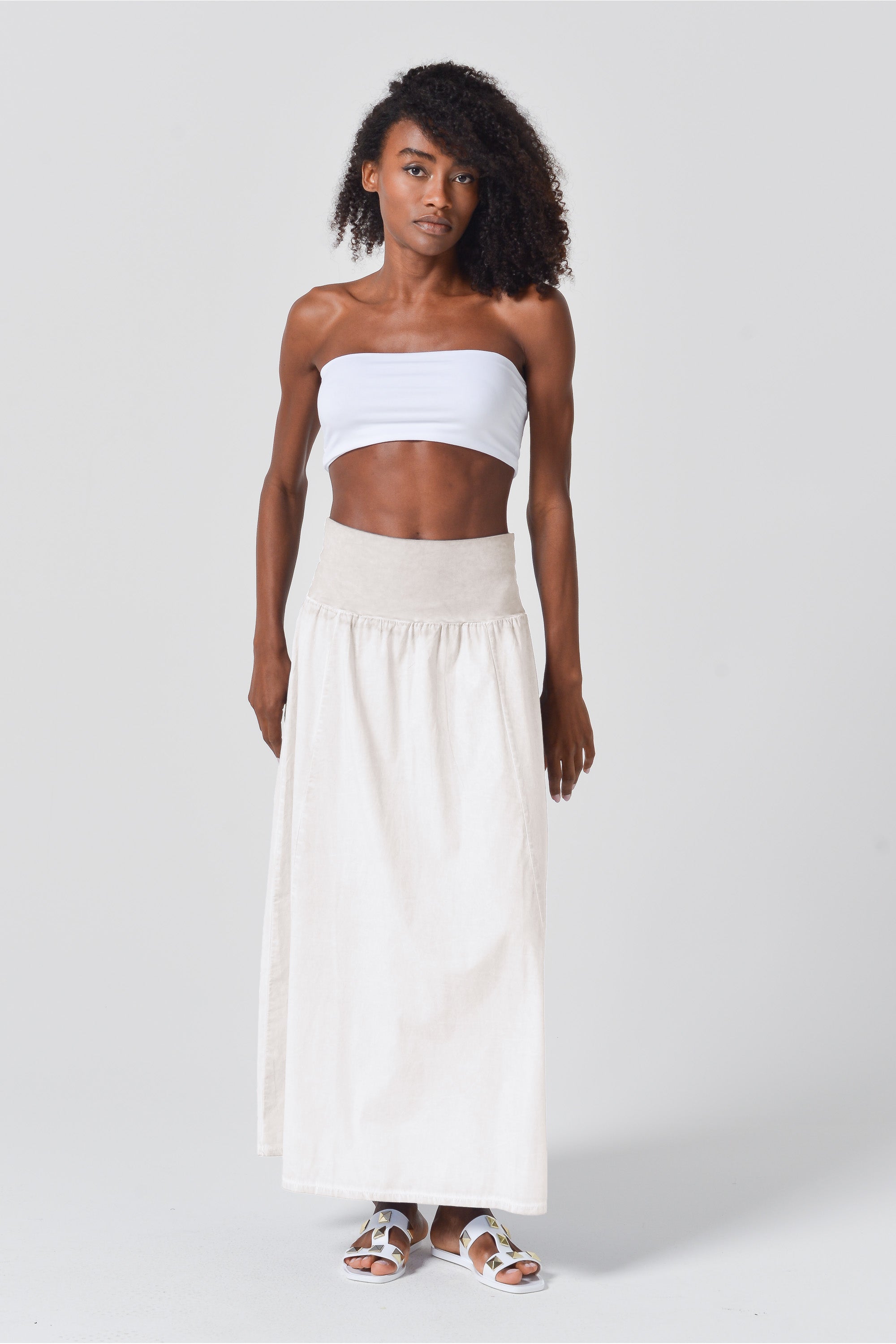 Maxime Skirt in Popeline - Canapa