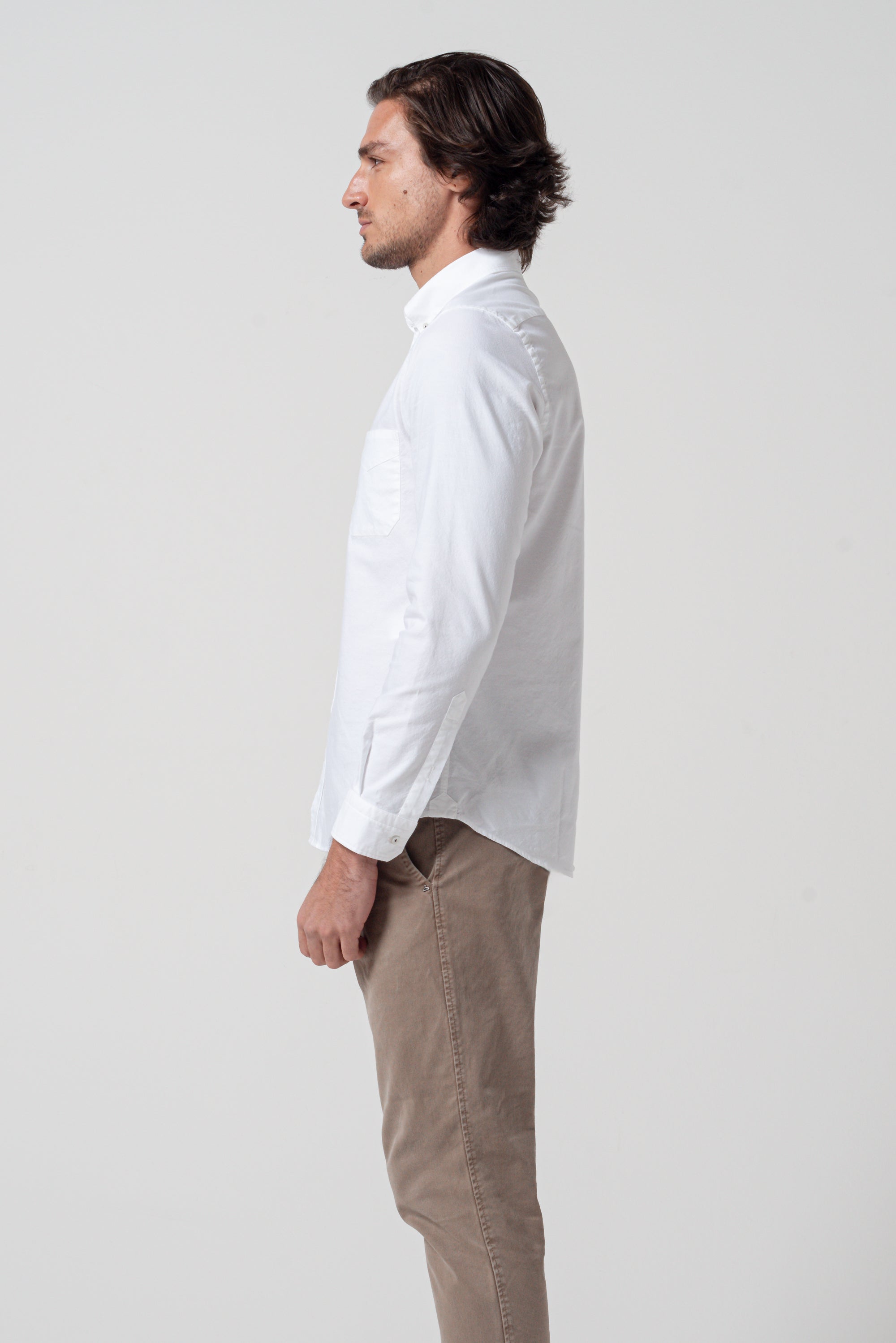 Button Down Oxford Shirt - White