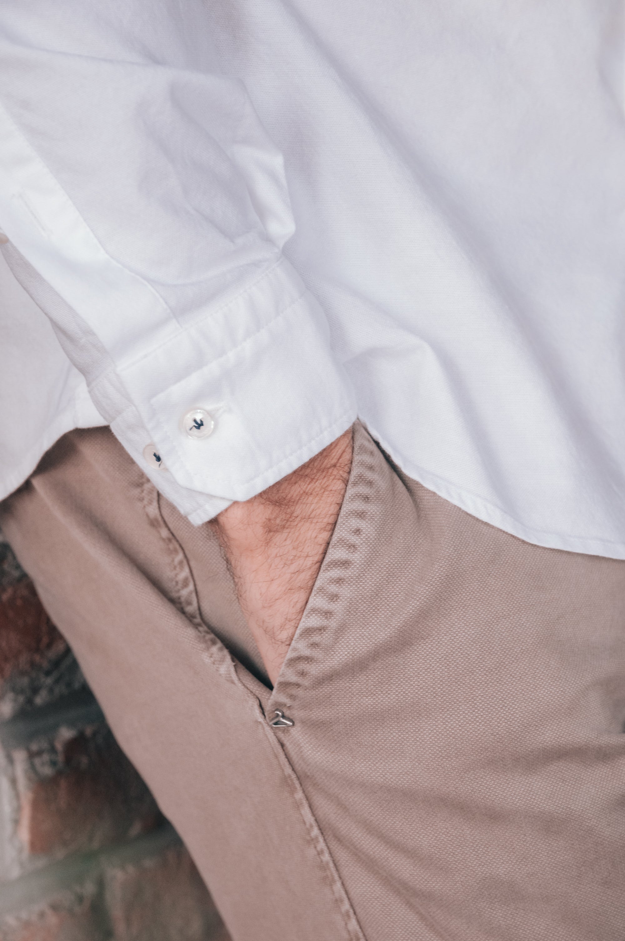 Button Down Oxford Shirt - White