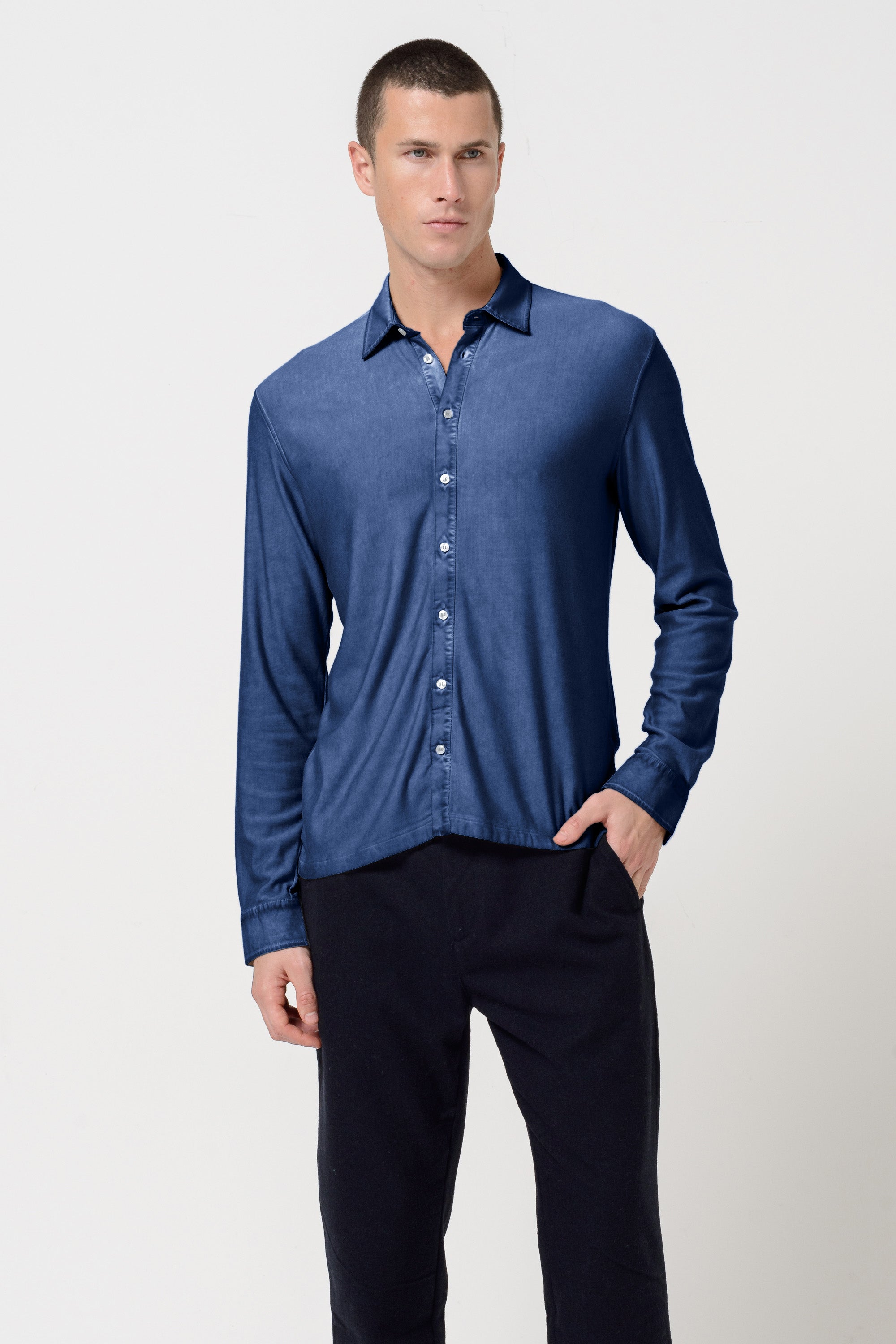 Clint Shirt Slim - Nautico