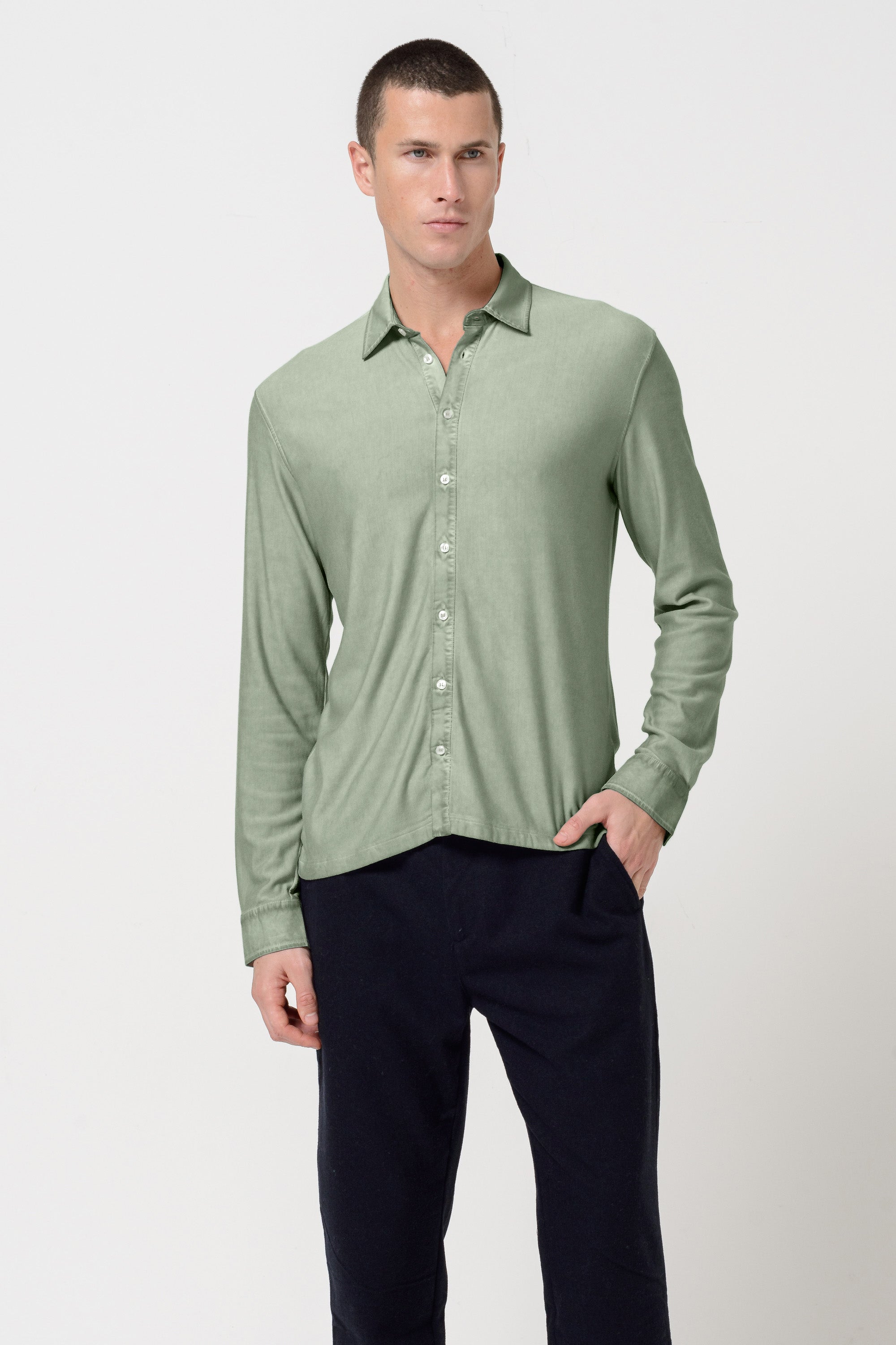 Clint Shirt Slim - Palm