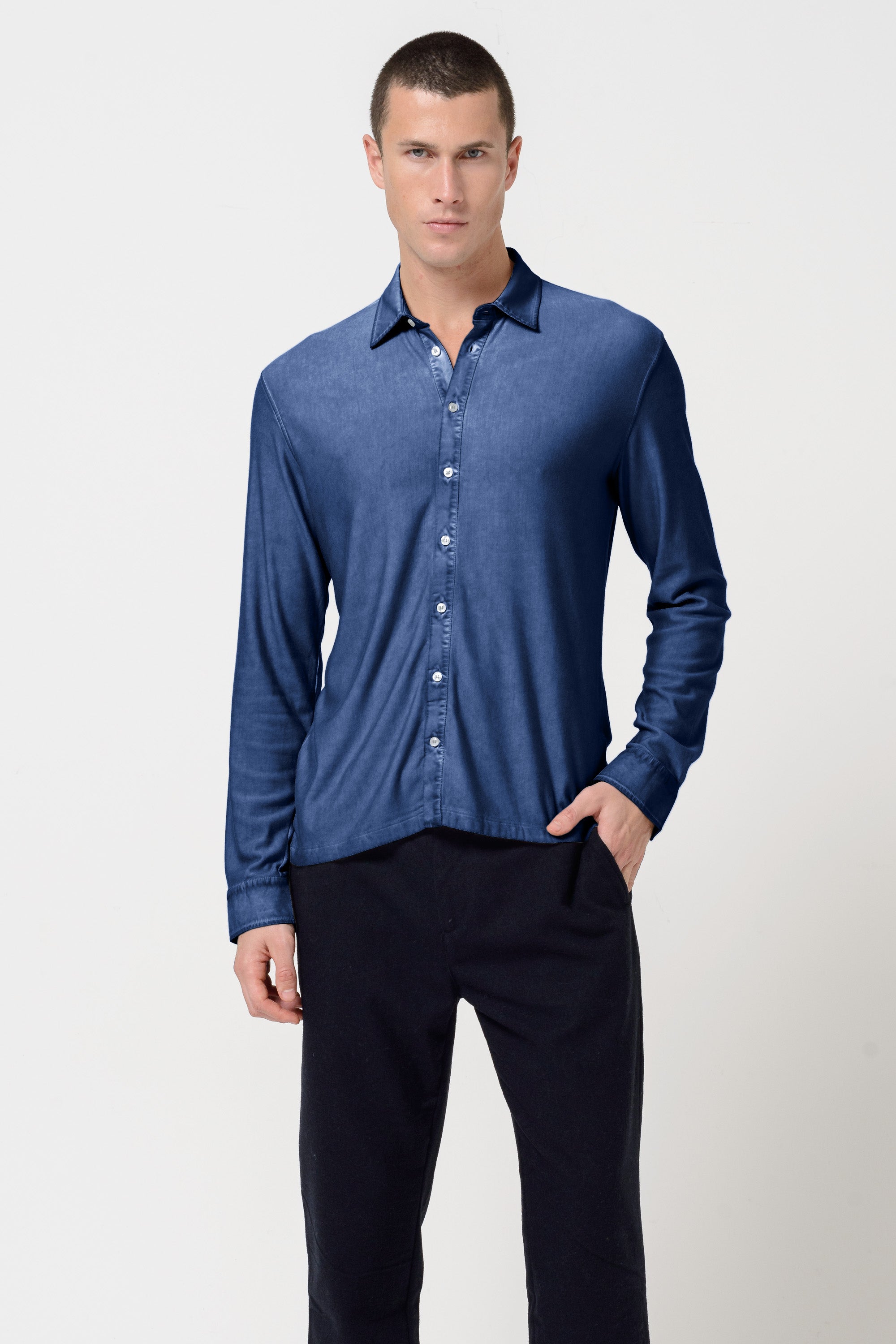 Clint Shirt Slim - Nautico