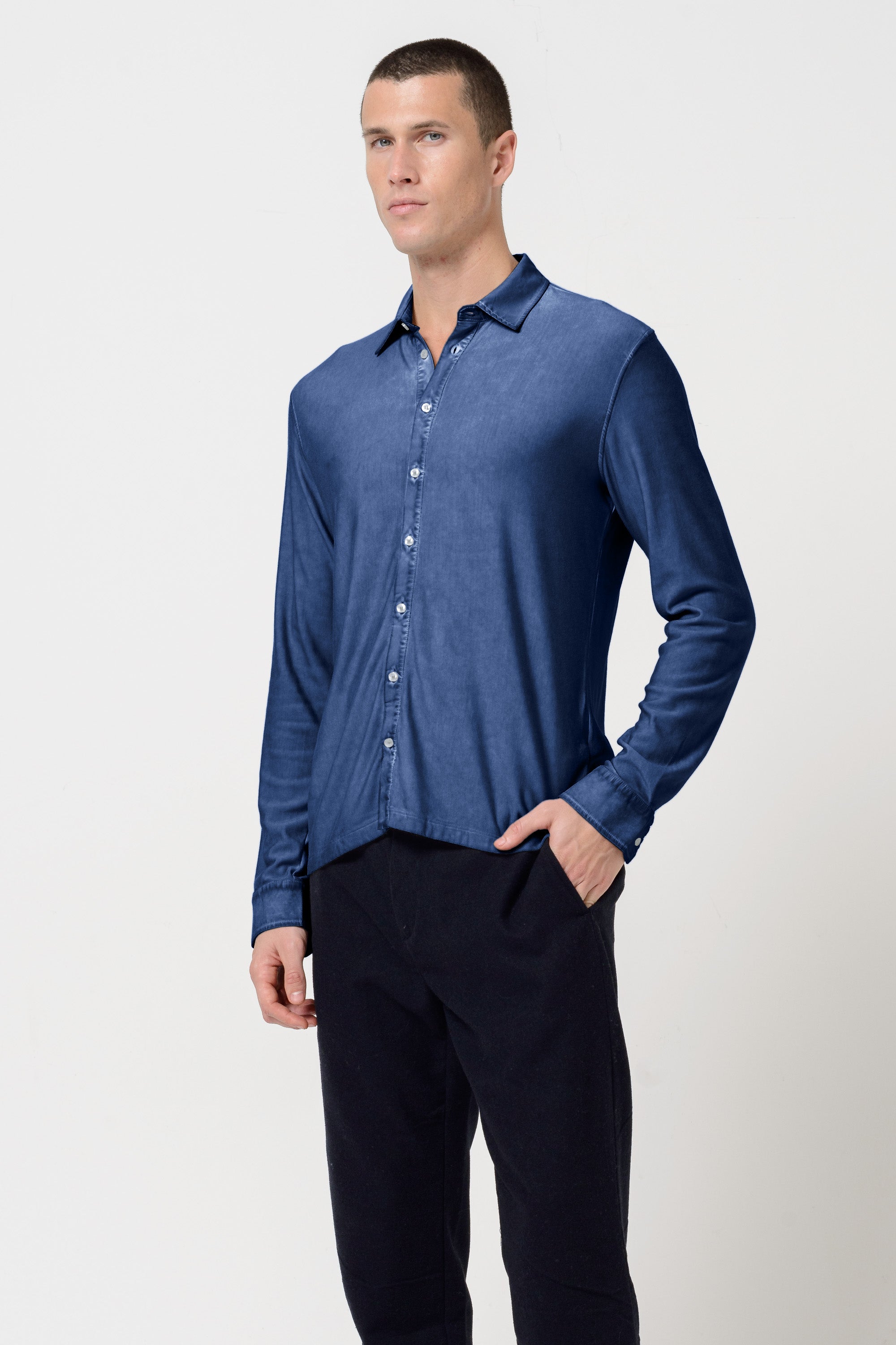 Clint Shirt Slim - Nautico