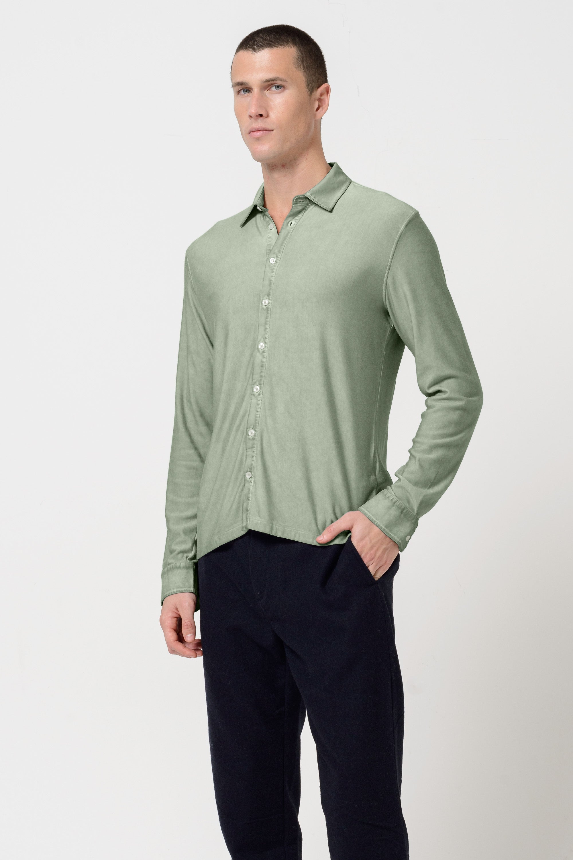 Clint Shirt Slim - Palm