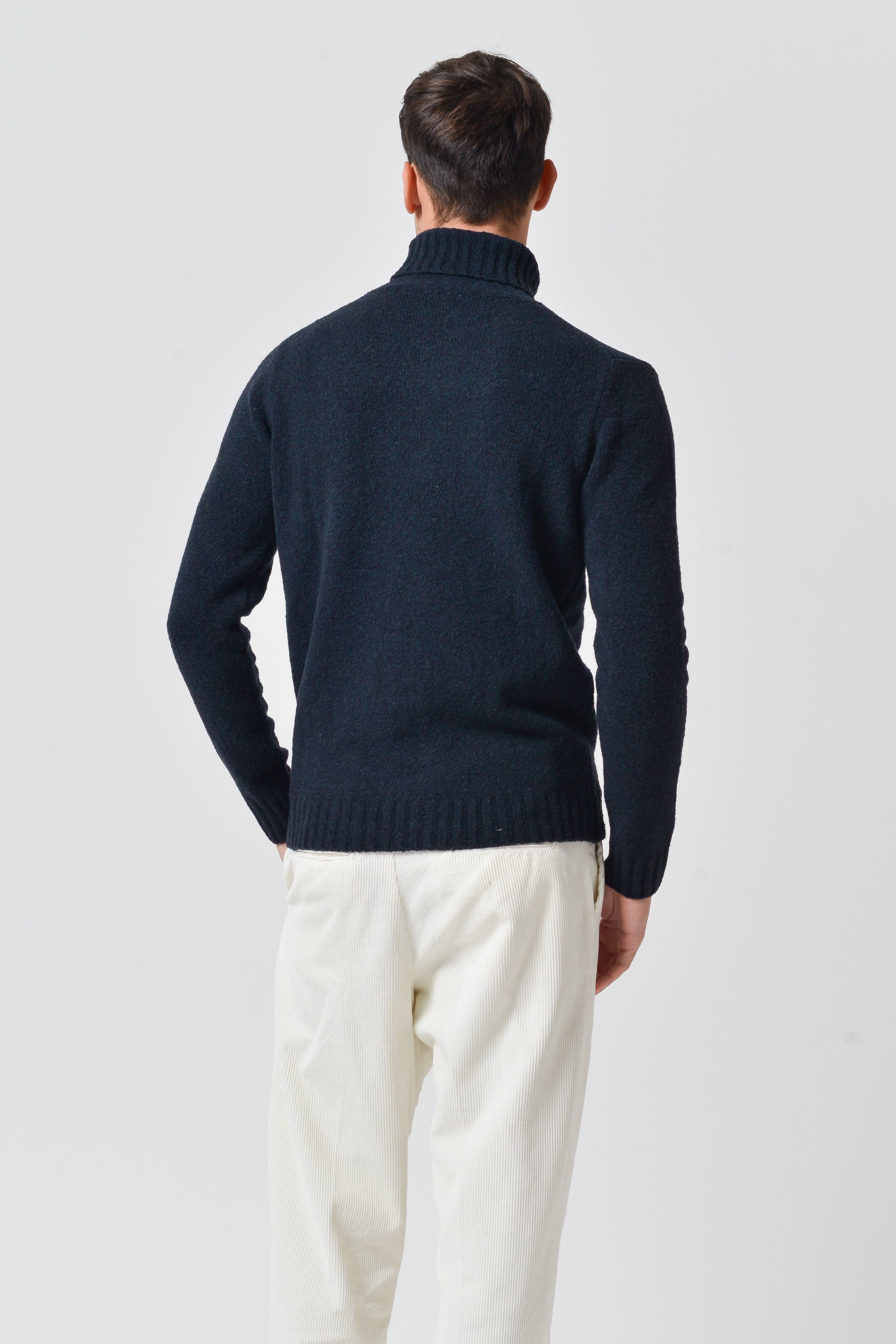 Berg - Chunky Cotton High Neck - Navy