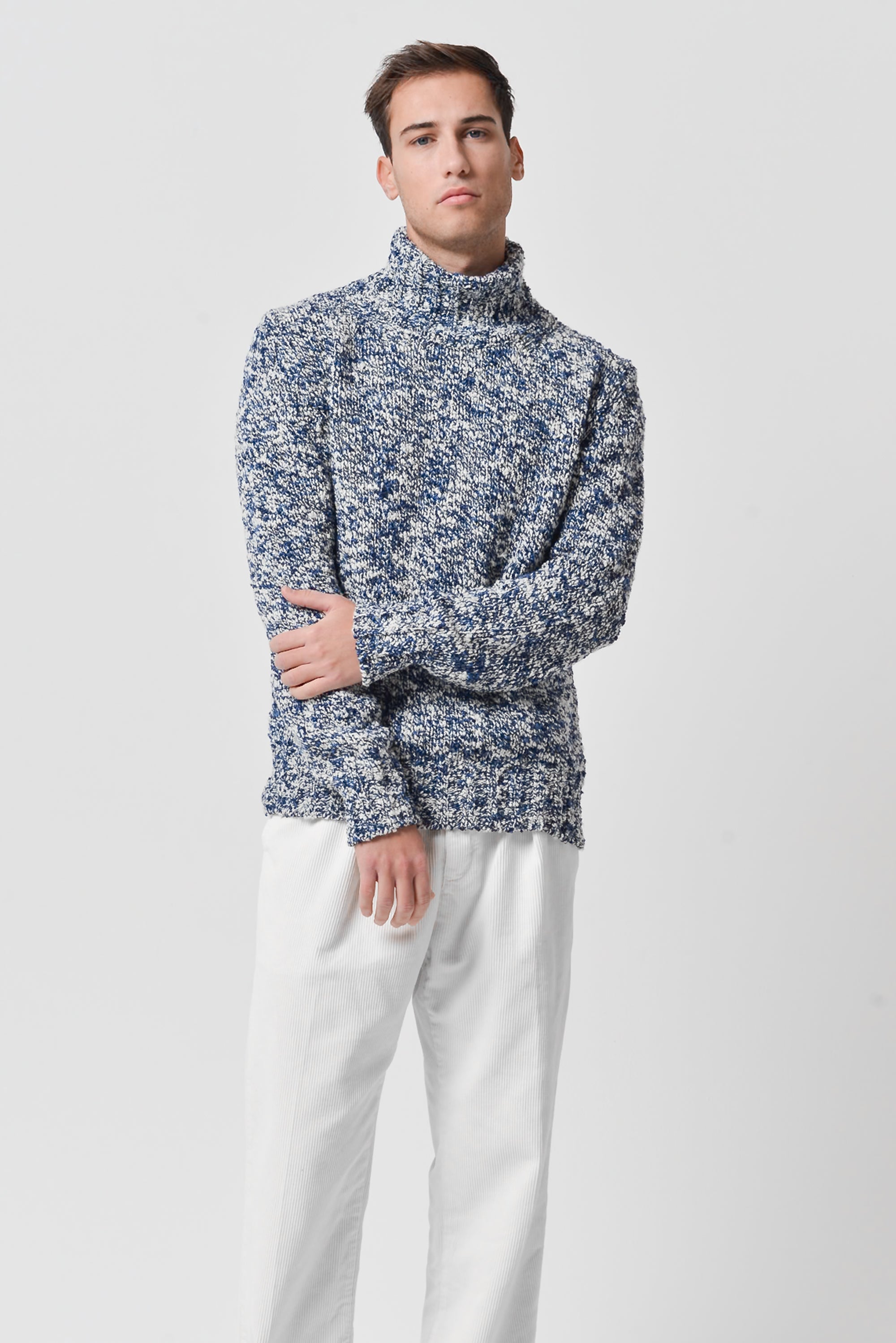Falke - Bouclé Wool Highneck - Polaris