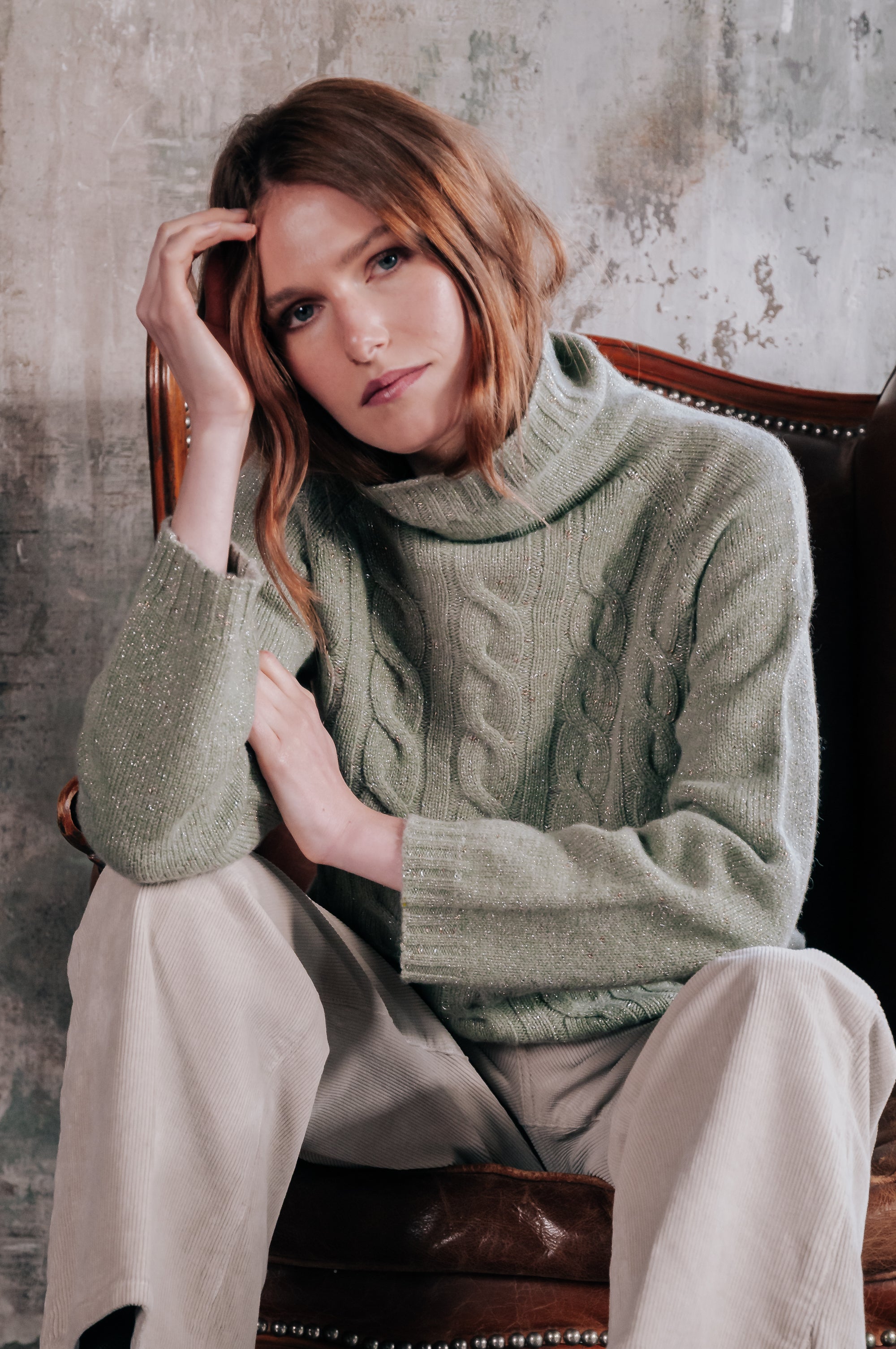 Dalton Cable Sweater - Venere