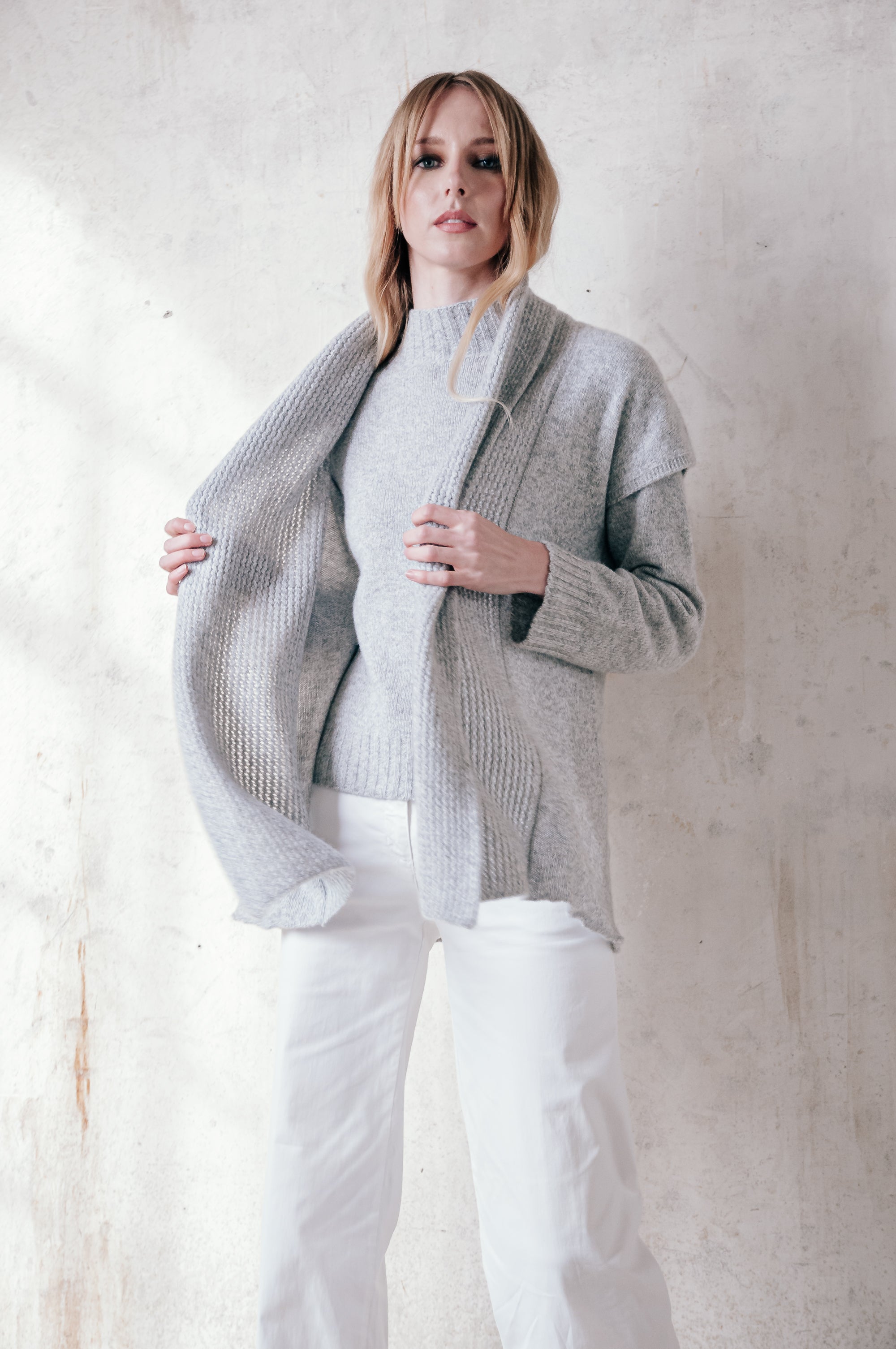 Gofer - Cashmere Blend Turtle Neck - Granite