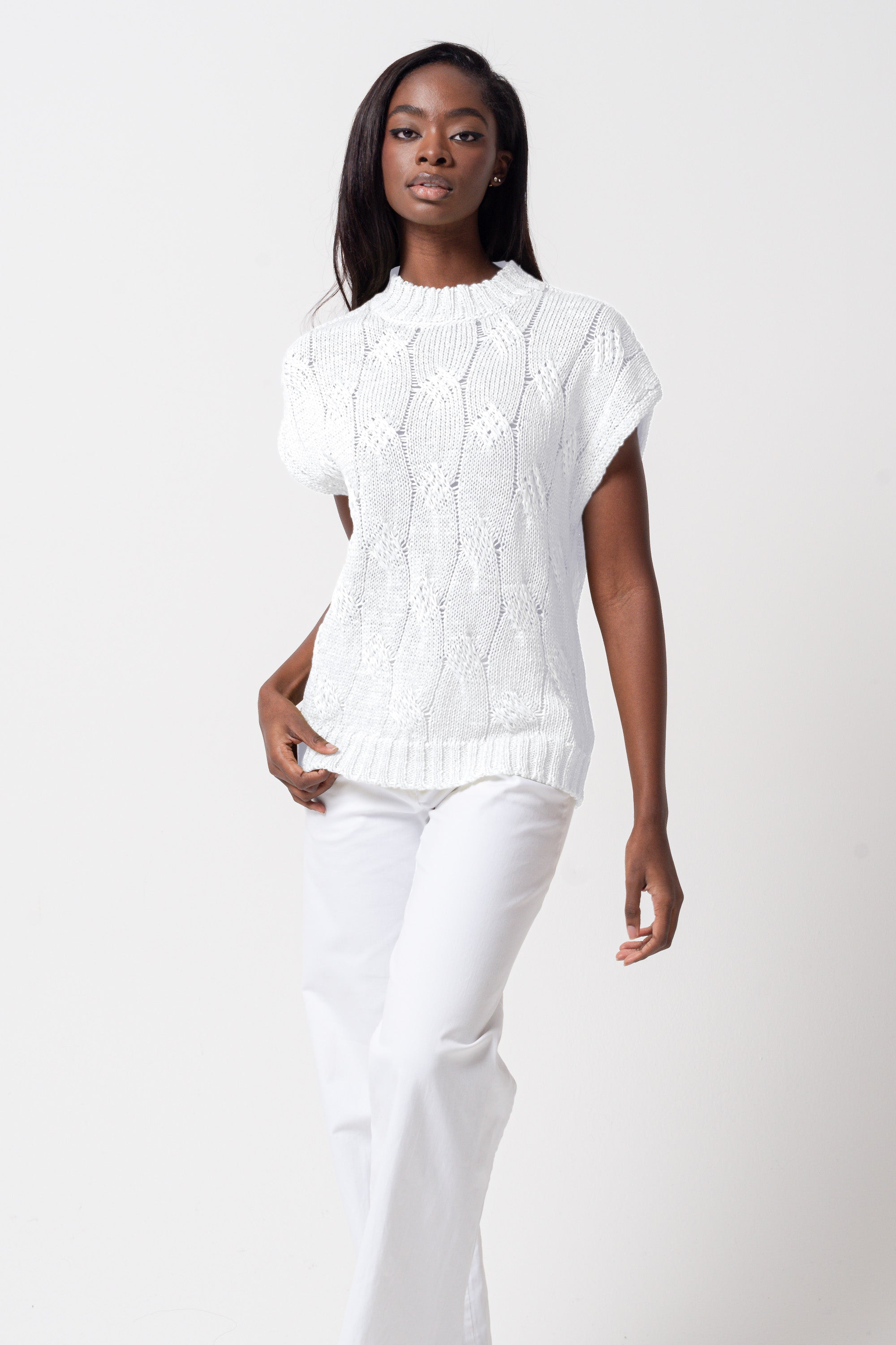 Polly Knit - White