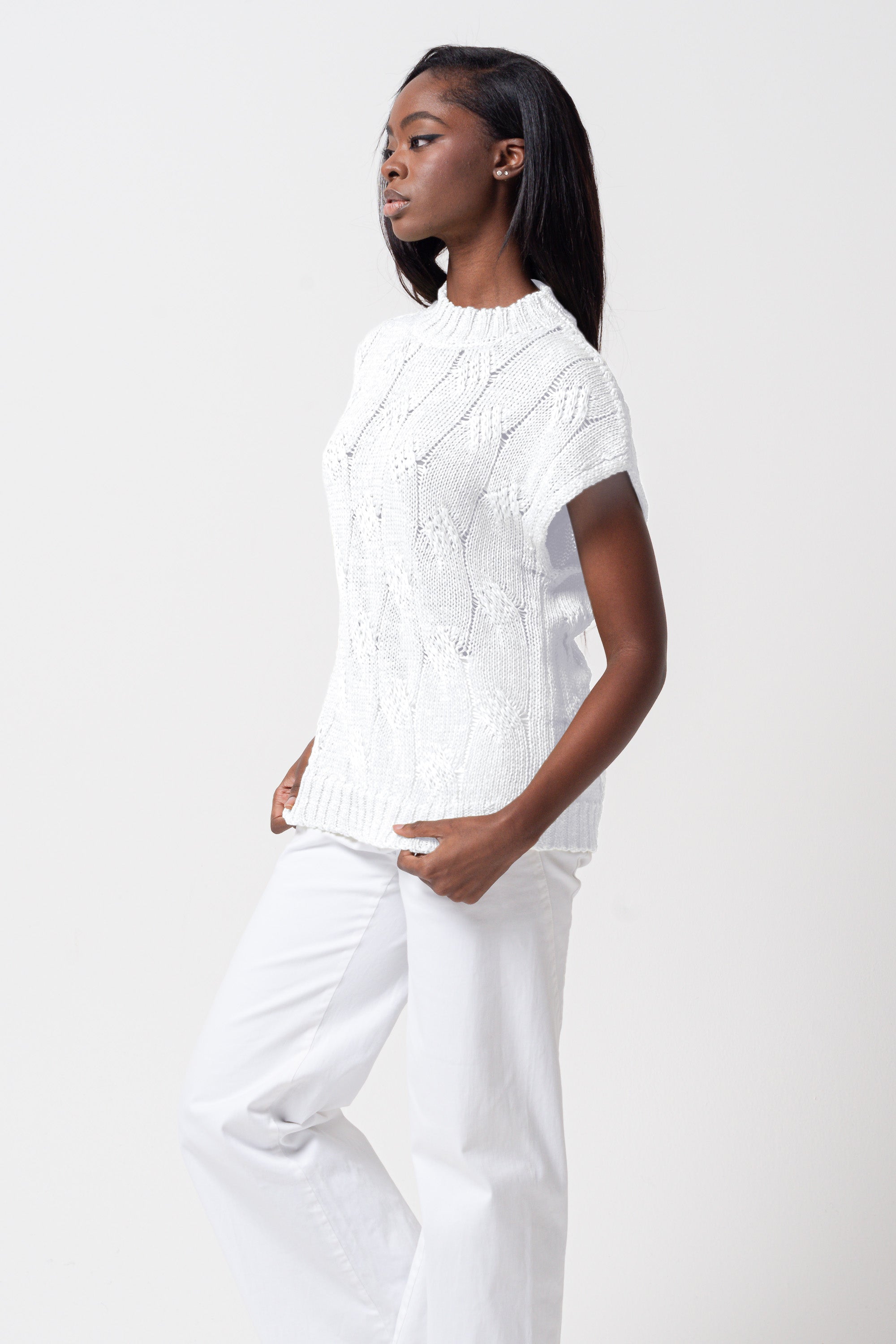 Polly Knit - White