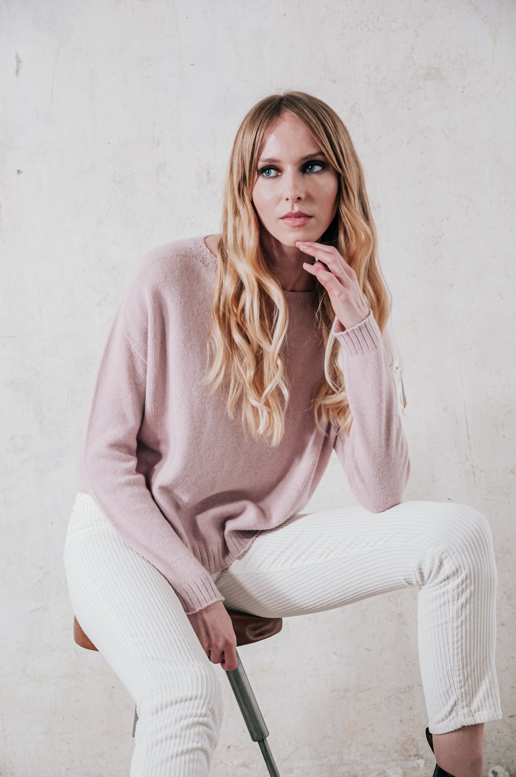 Franze - Crewneck - Cipria