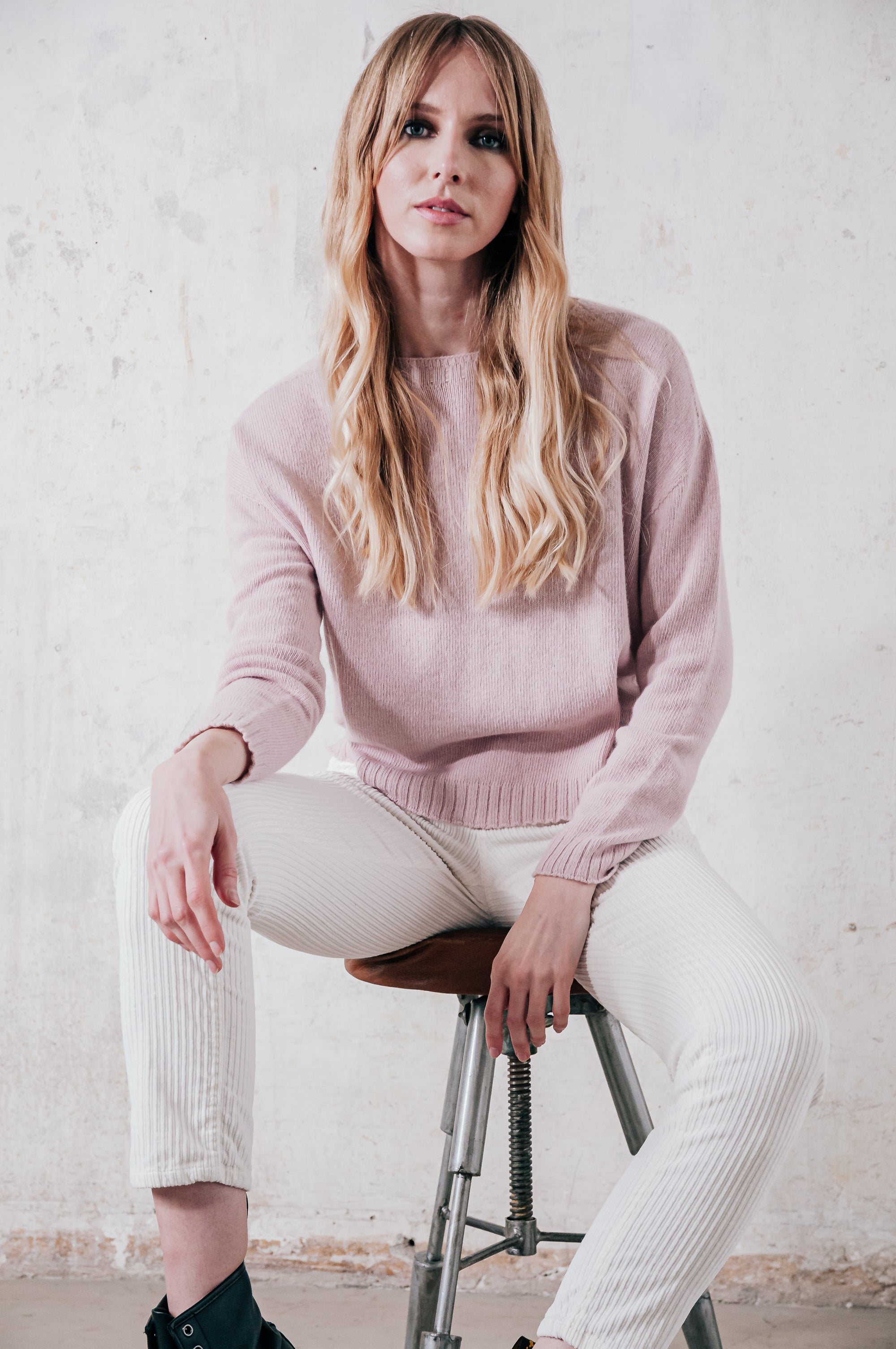 Franze - Crewneck - Cipria