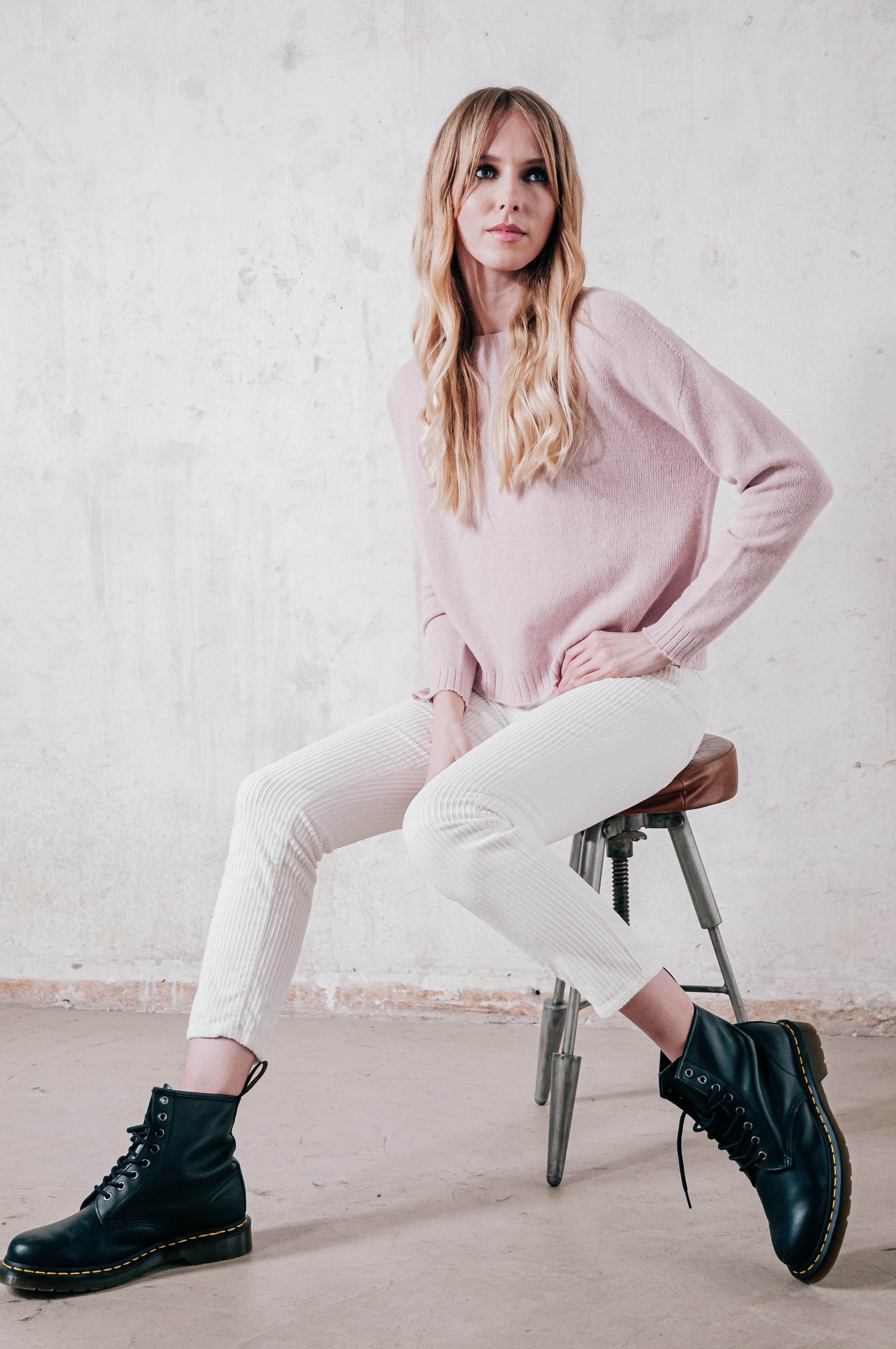 Franze - Crewneck - Cipria