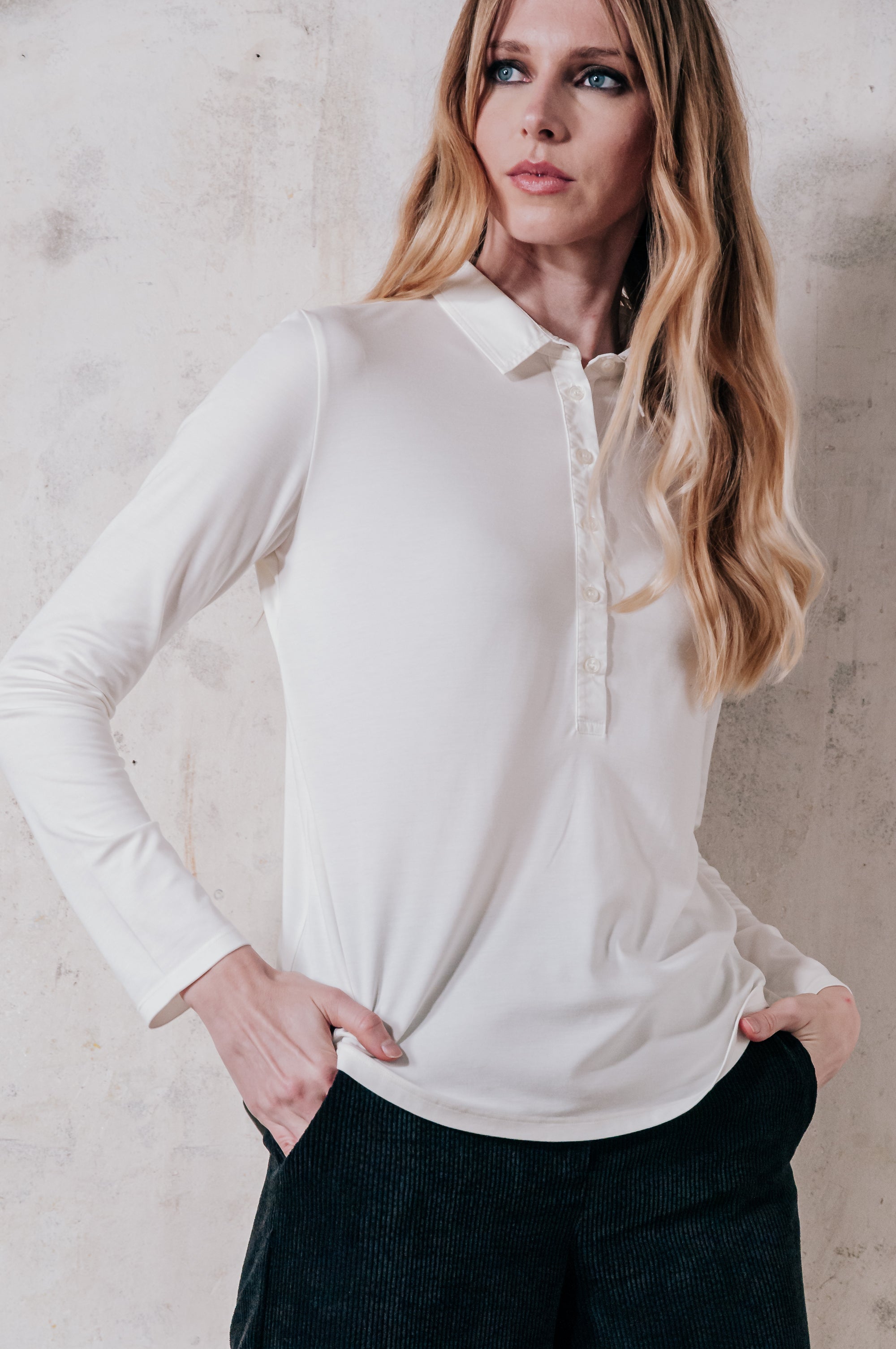 Mimosa Polo - White