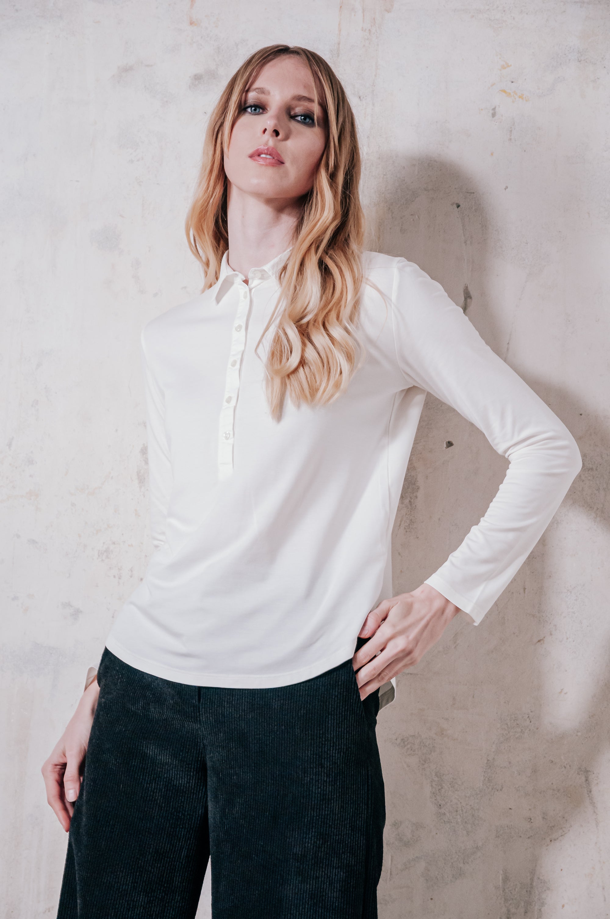 Mimosa Polo - White