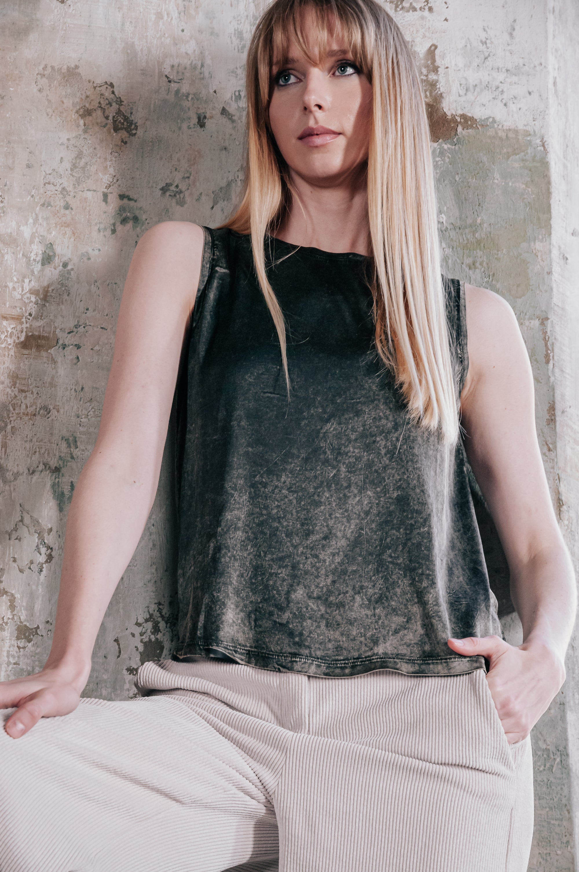 Soave Tank Top Marble Art - Jolie