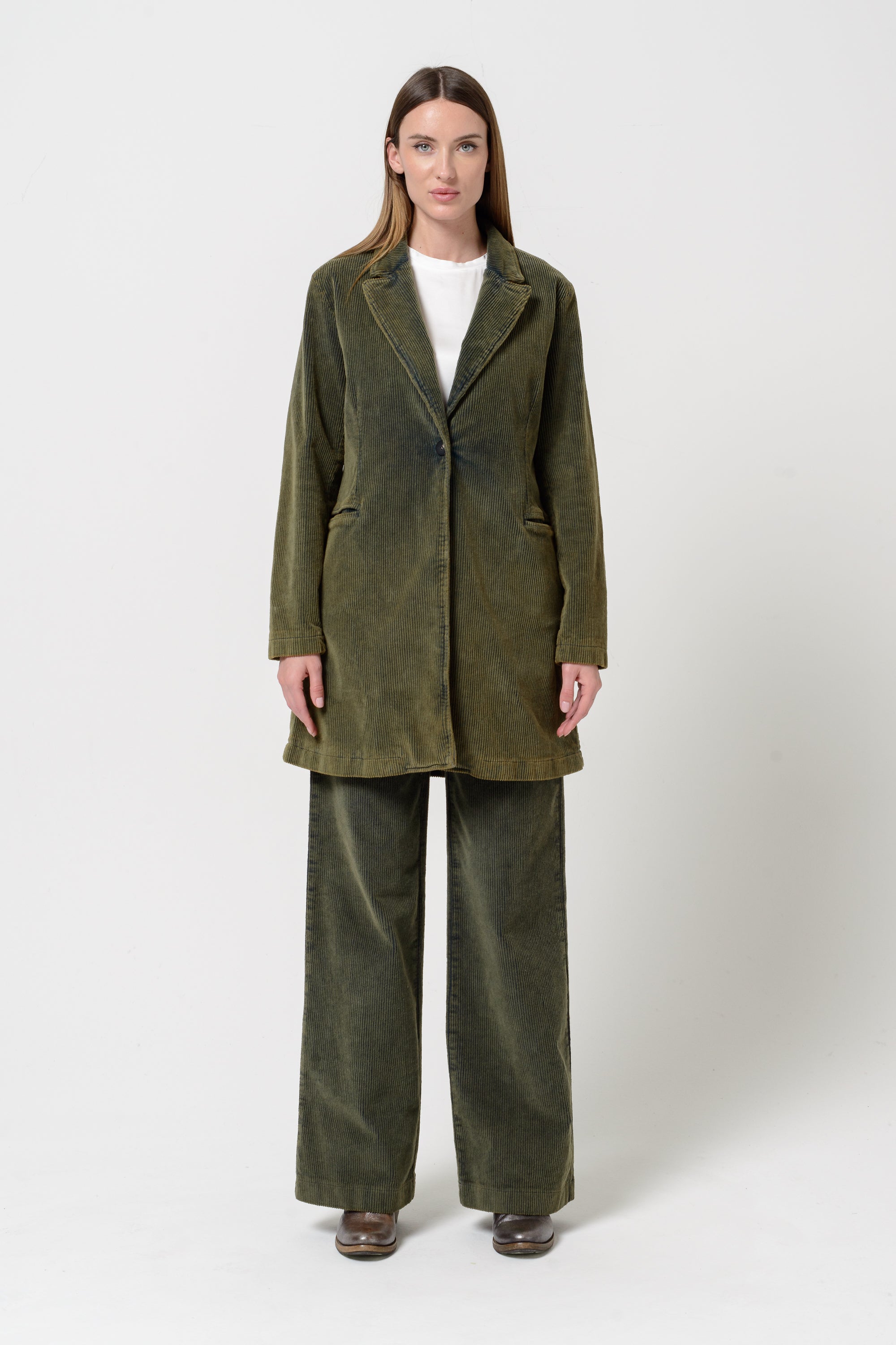 Down Town Long Blazer - Agate