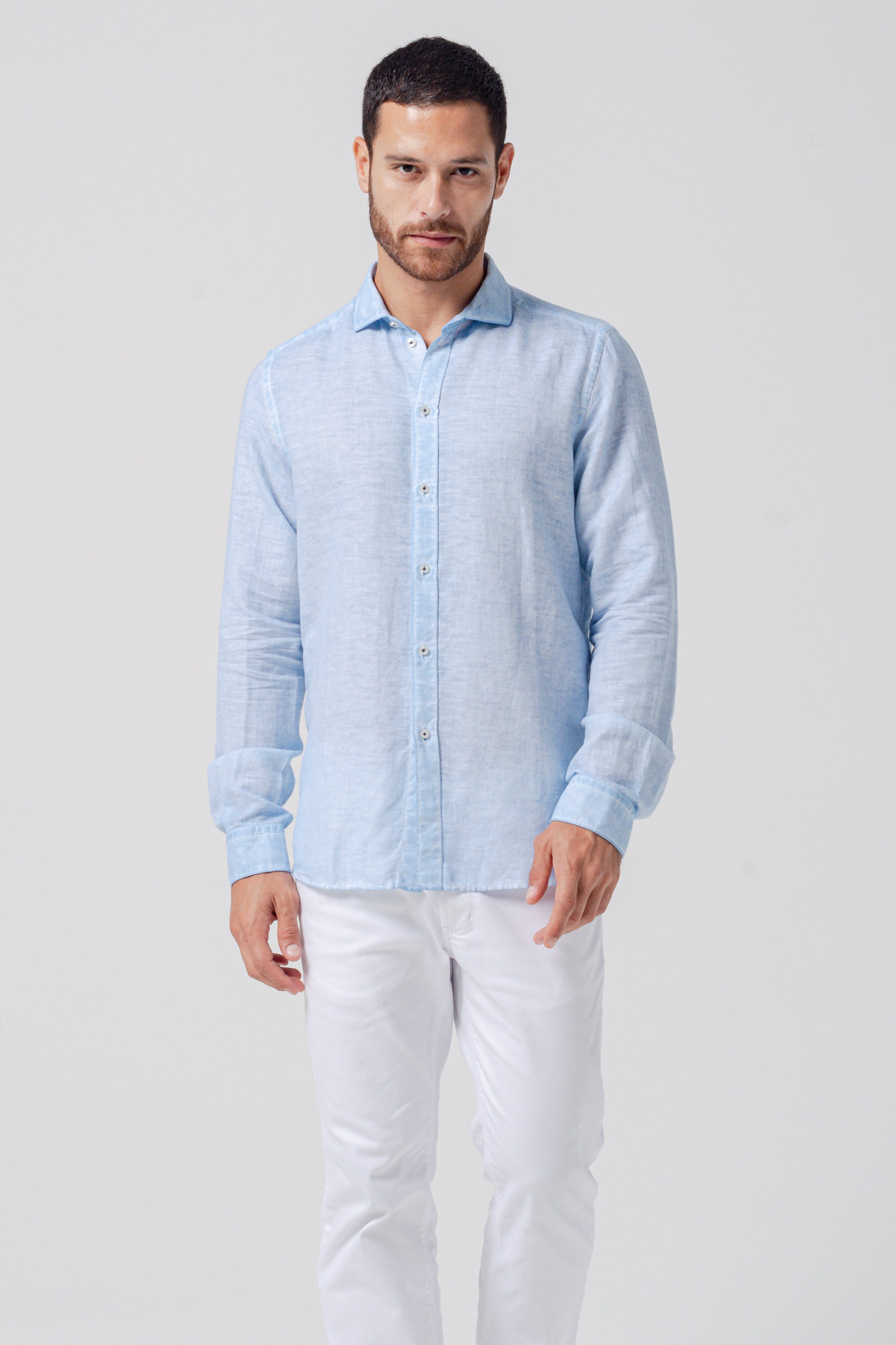 Classic Fit Linen Blend Shirt - Aria