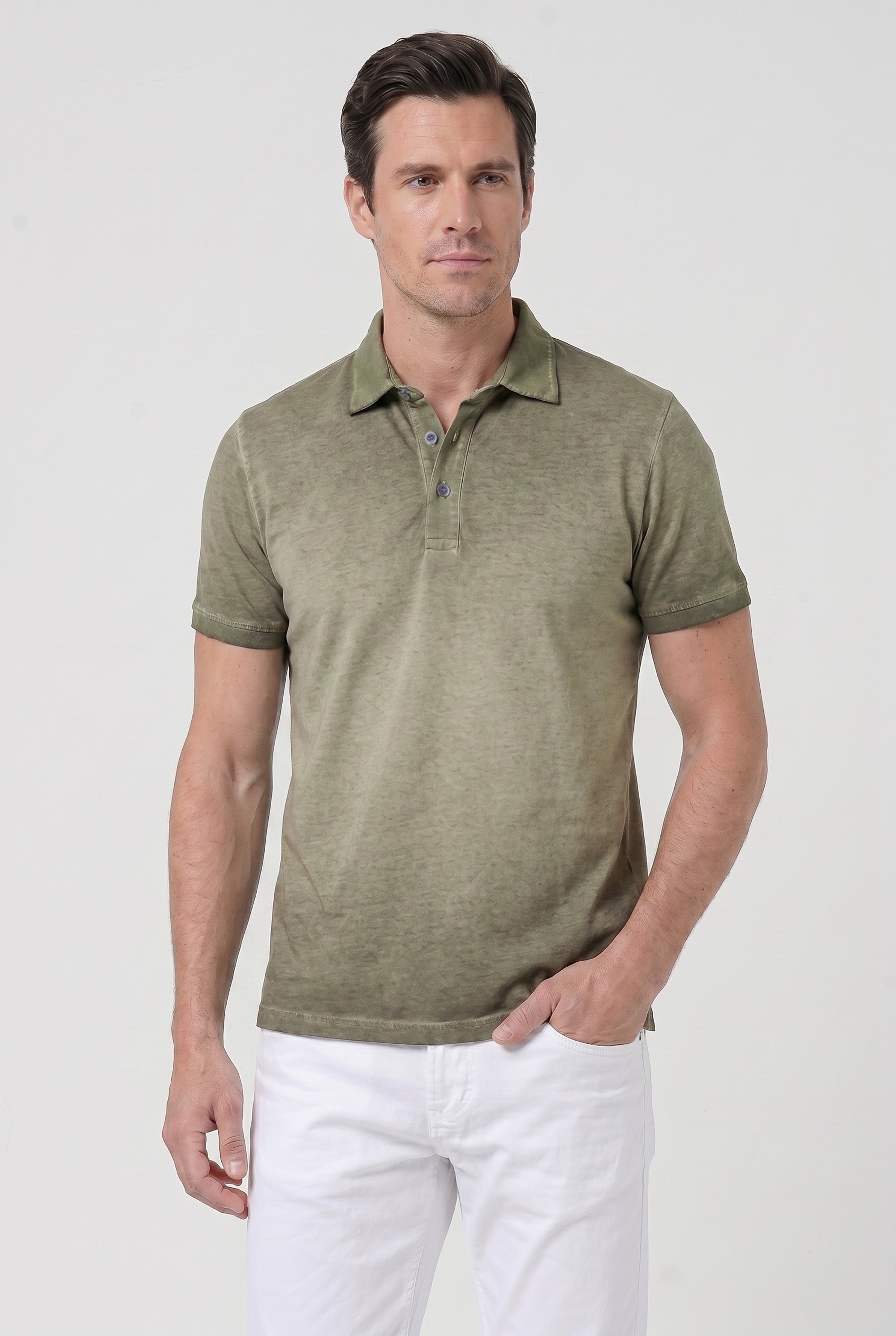 Hampton Polo Faded - Willow