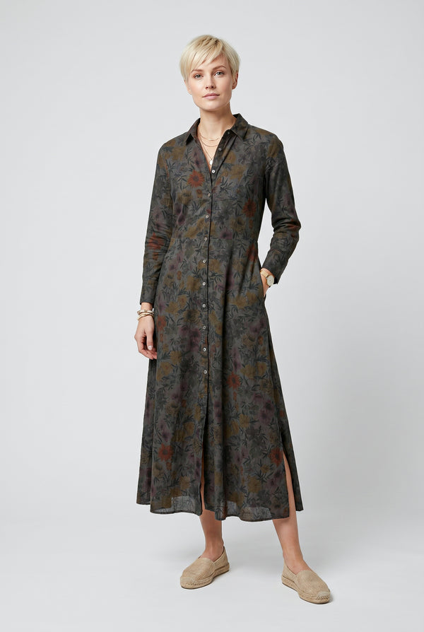 Brooke Patterned Shirtdress - Tonga