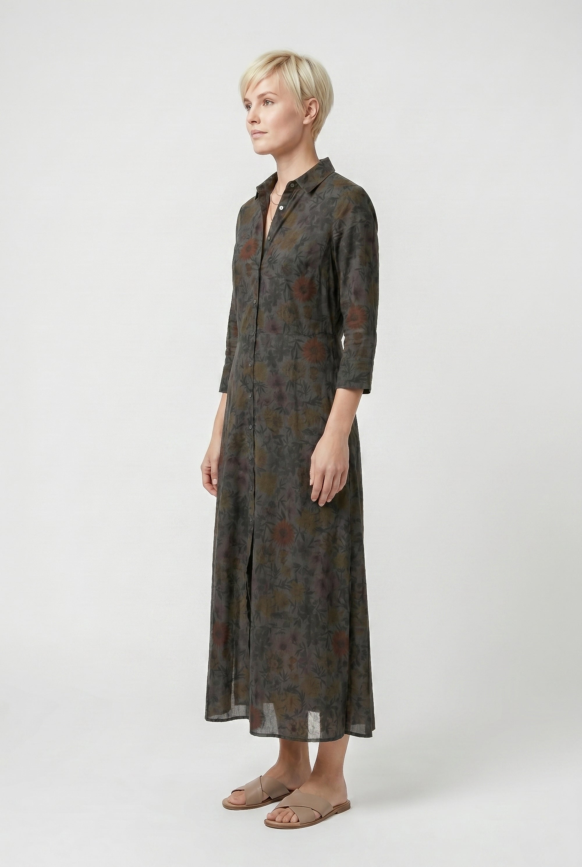 Brooke Patterned Shirtdress - Tonga