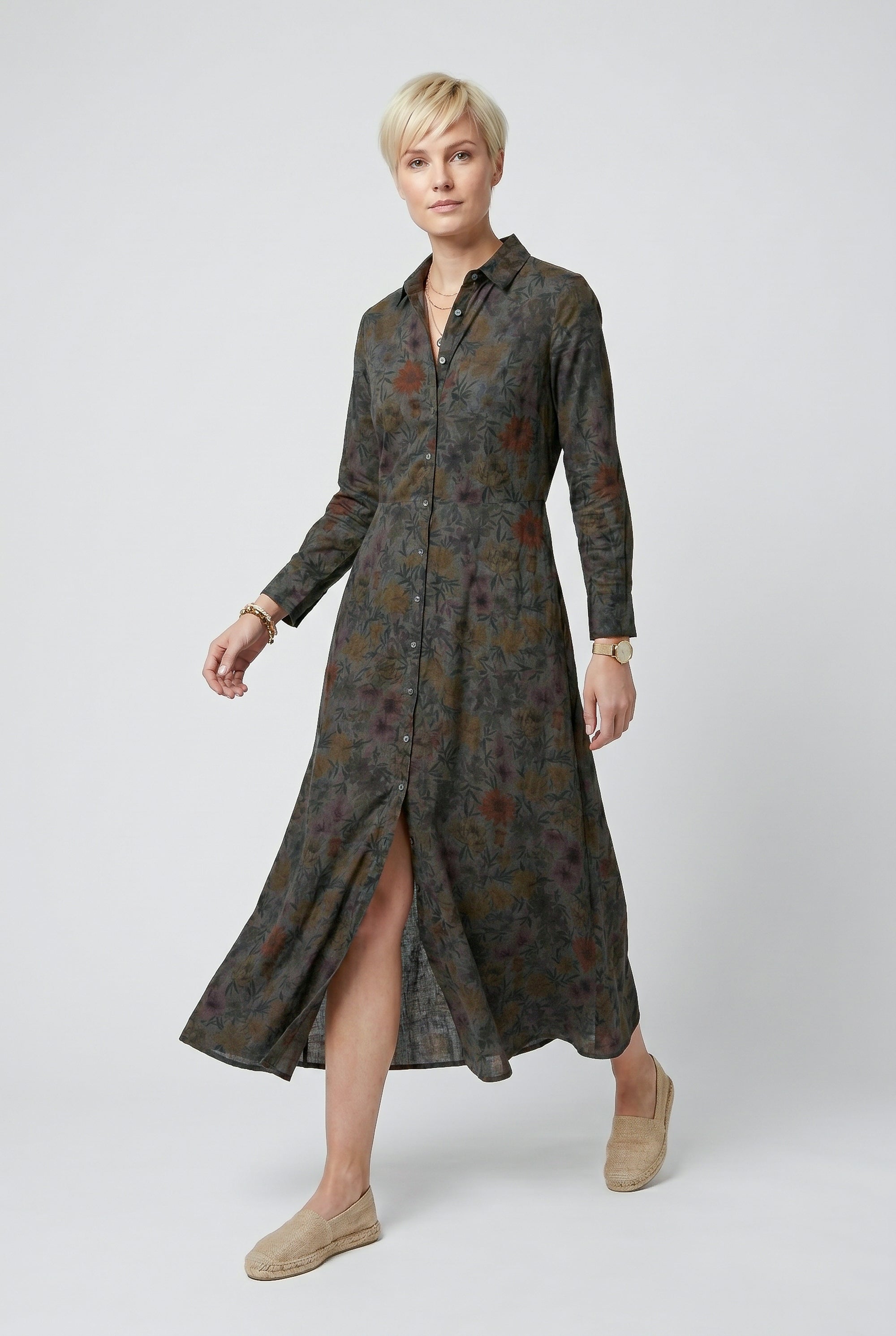 Brooke Patterned Shirtdress - Tonga