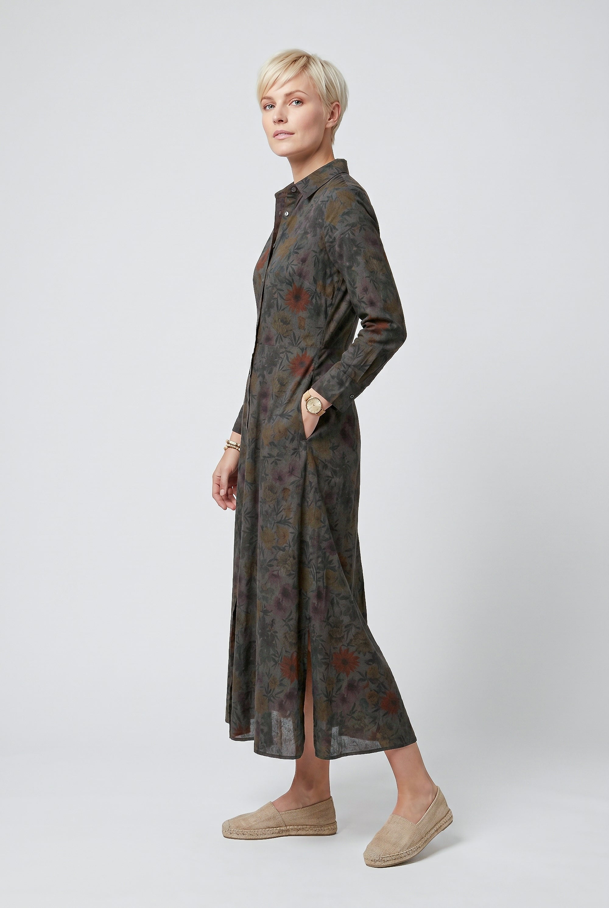 Brooke Patterned Shirtdress - Tonga