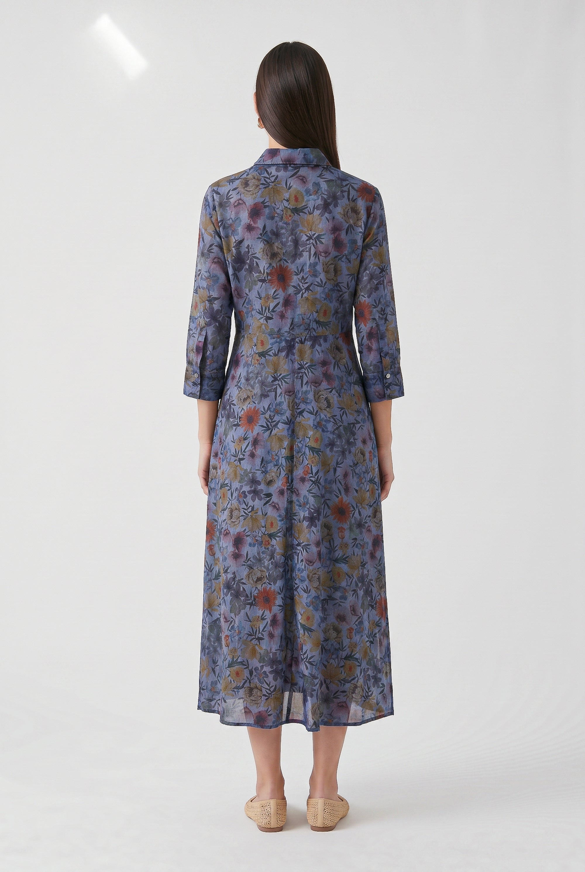 Brooke Patterned Shirtdress - Nautico