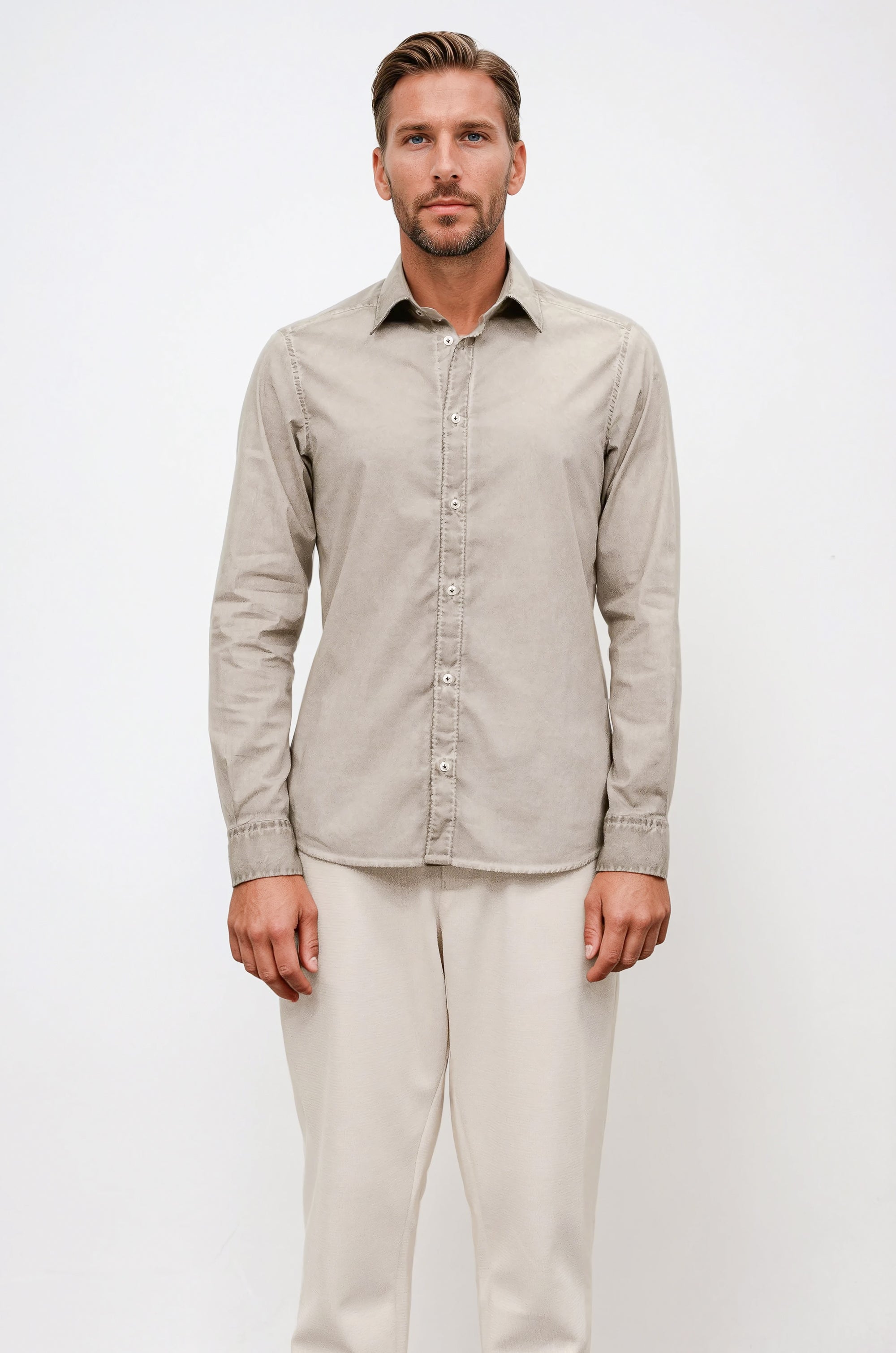 Harrison Poplin Shirt - Grafite