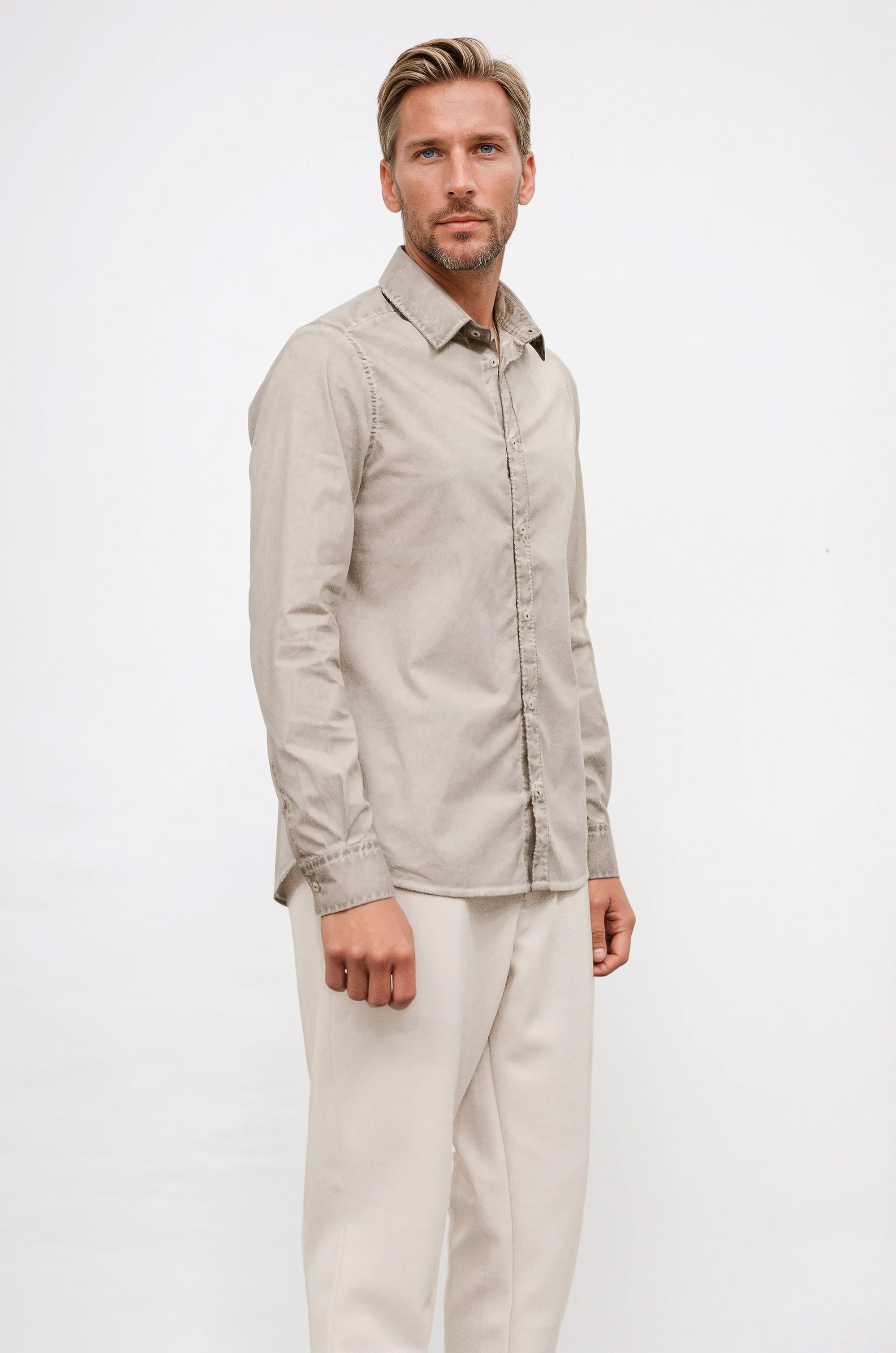 Harrison Poplin Shirt - Grafite