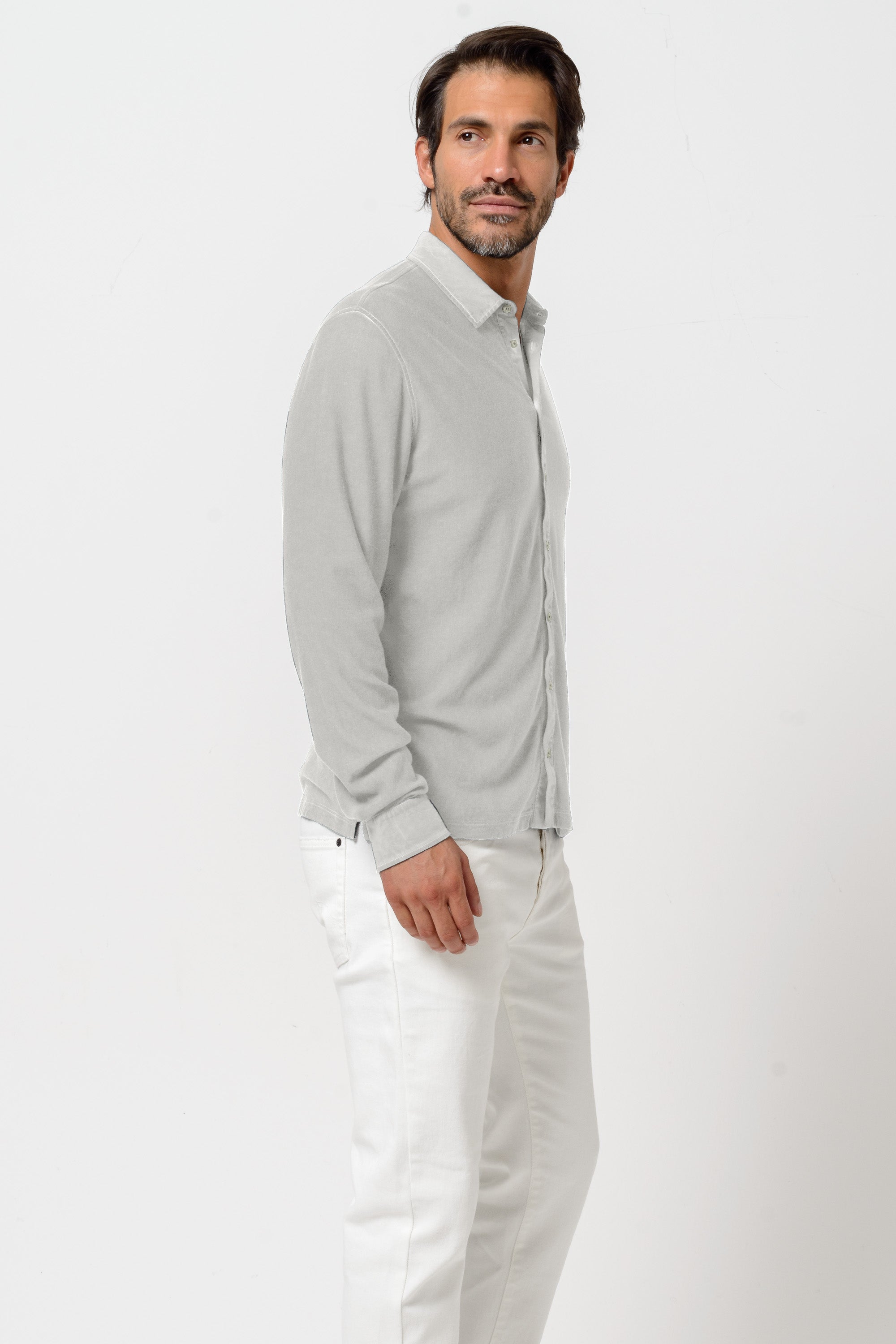 Clint Shirt Relax - Platino
