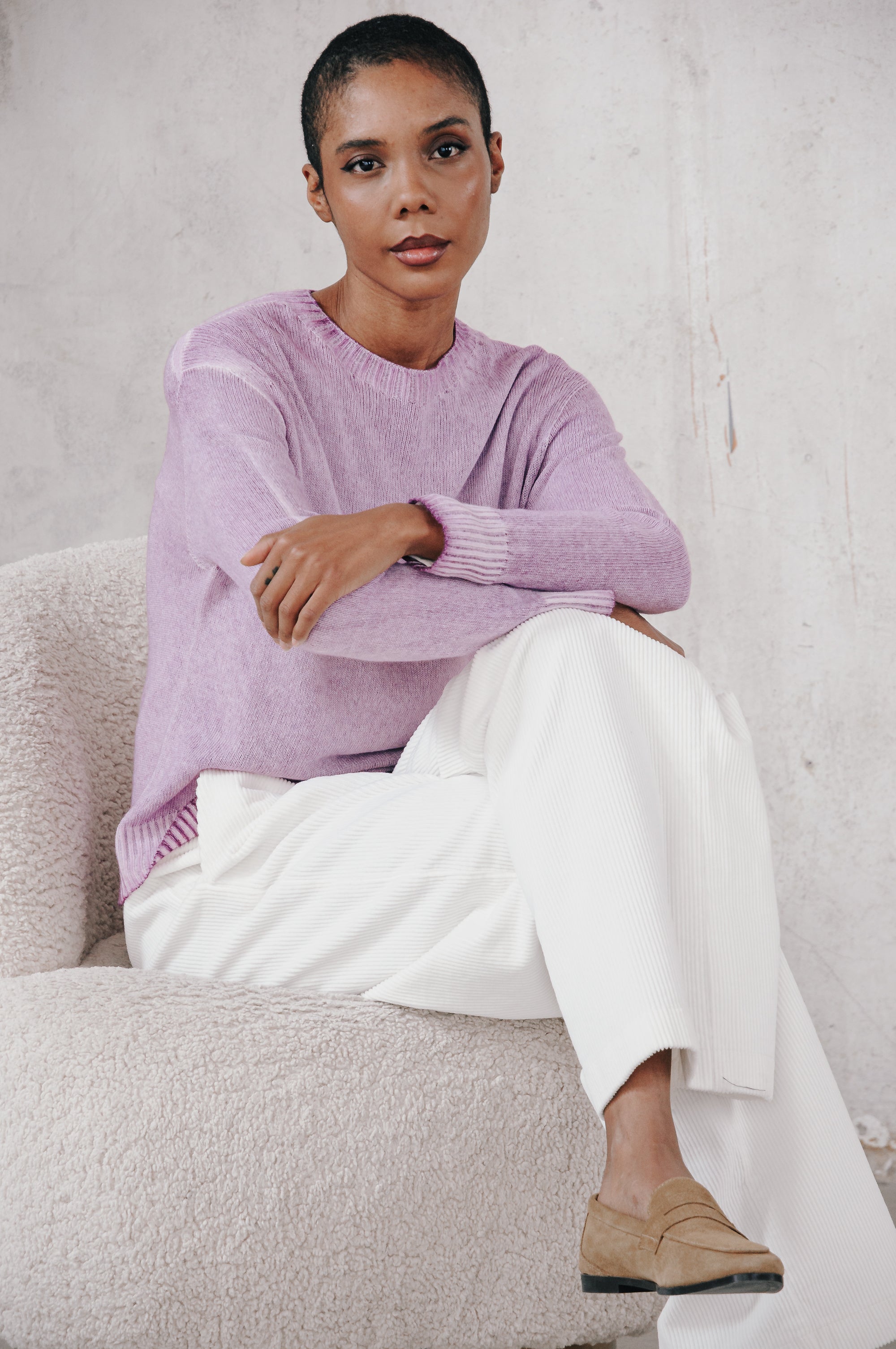 Kyra Faded Soffio Art - Plum
