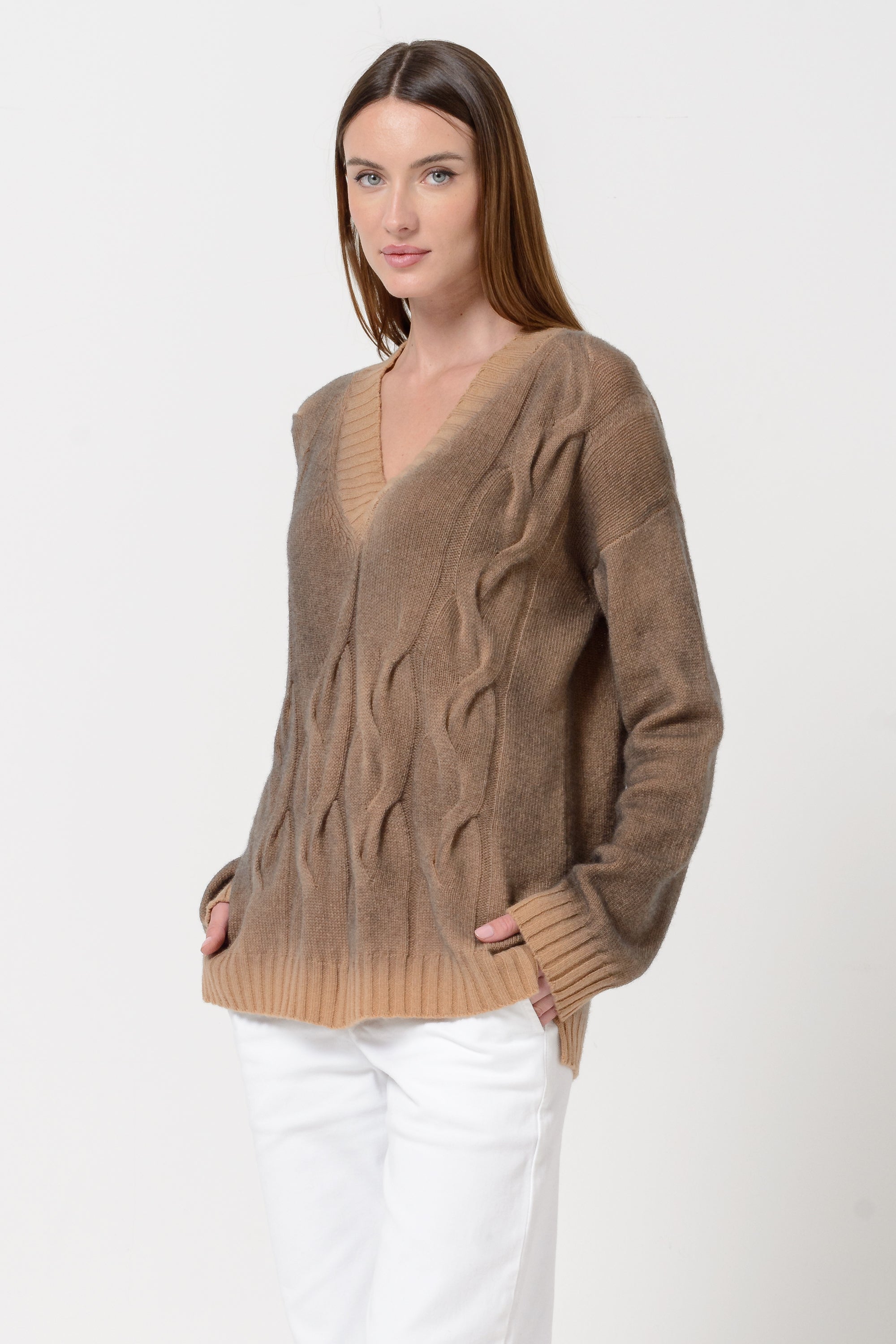 Lageder V Knit Smoke Art - Grano