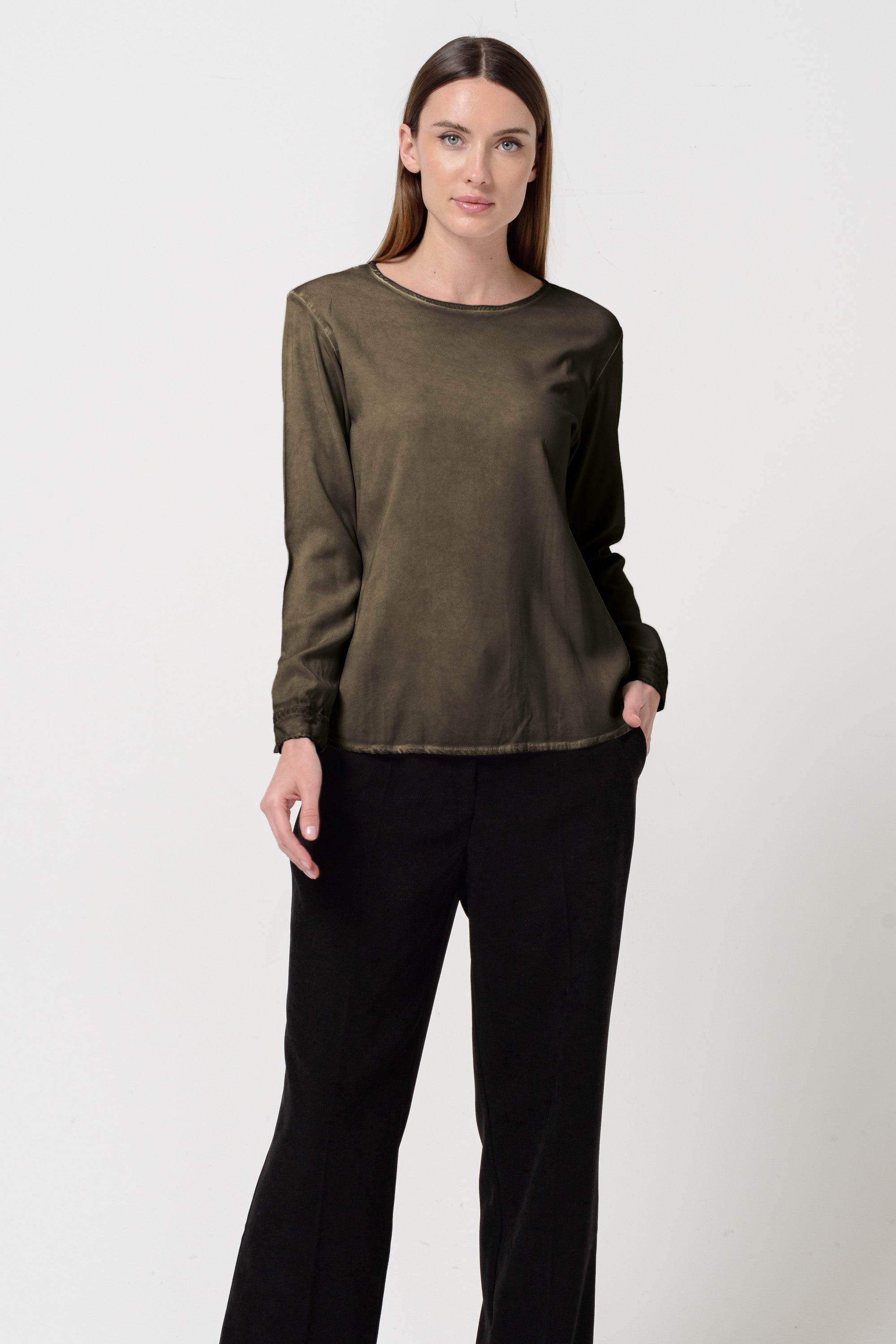 Corvara Twill Blouse - Cliff