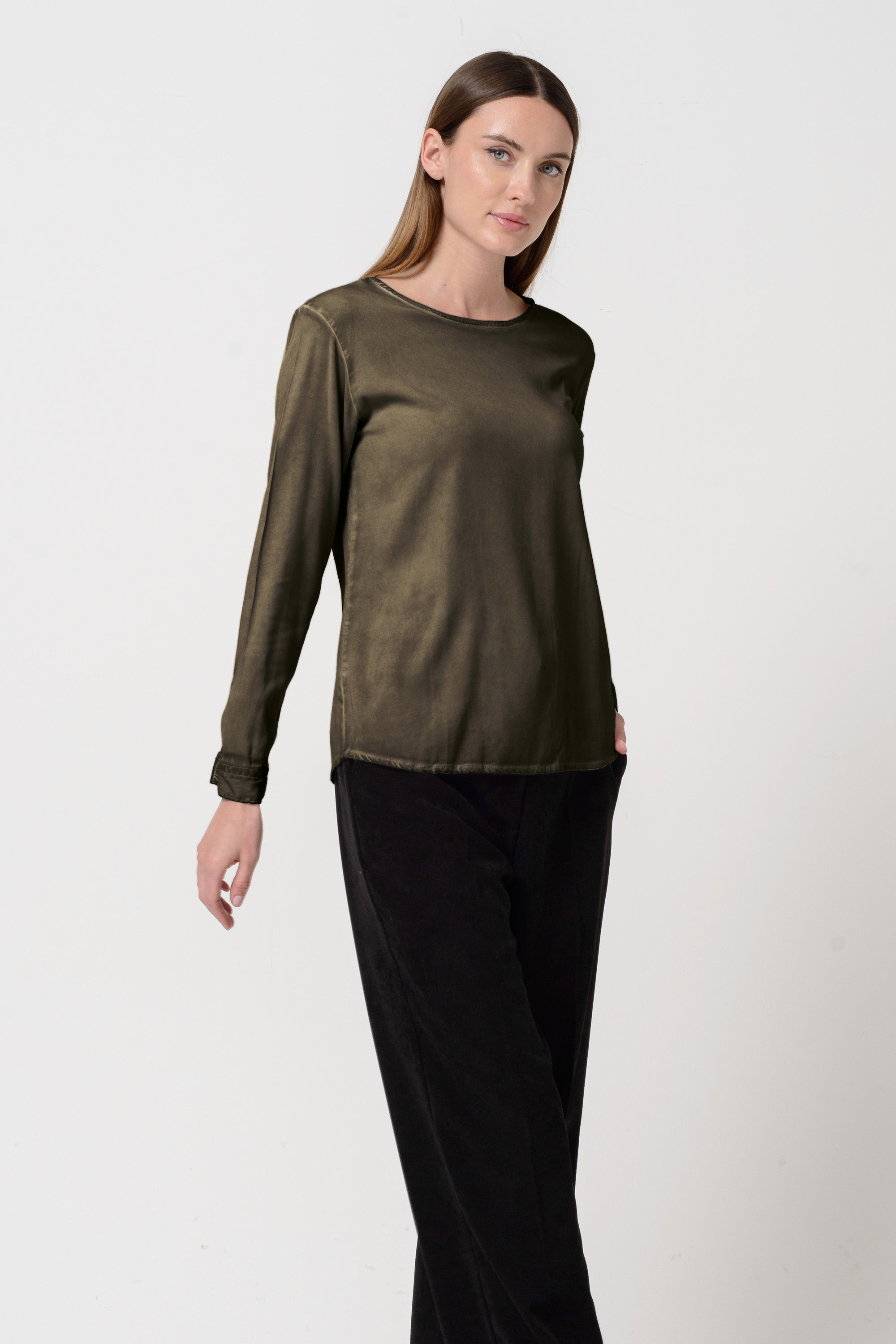 Corvara Twill Blouse - Cliff