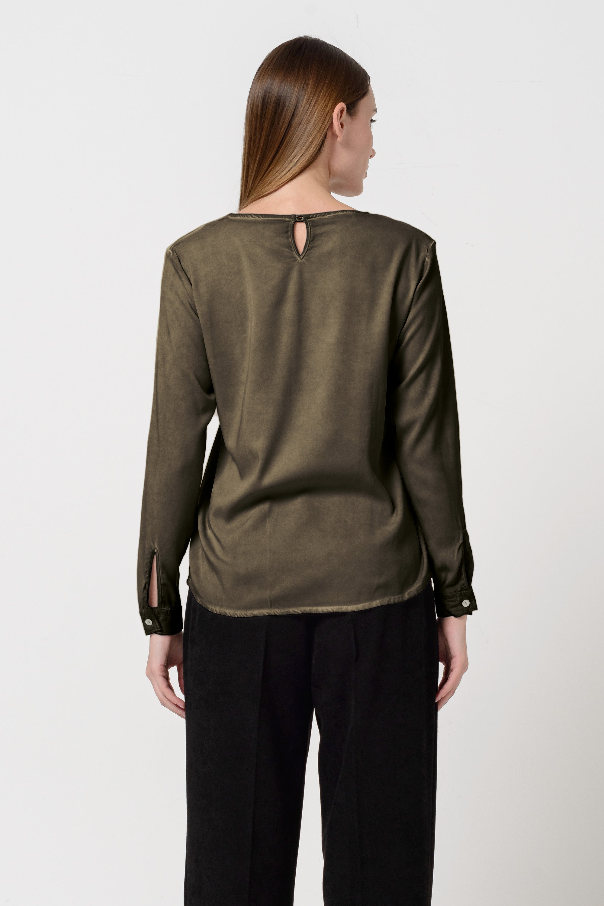 Corvara Twill Blouse - Cliff